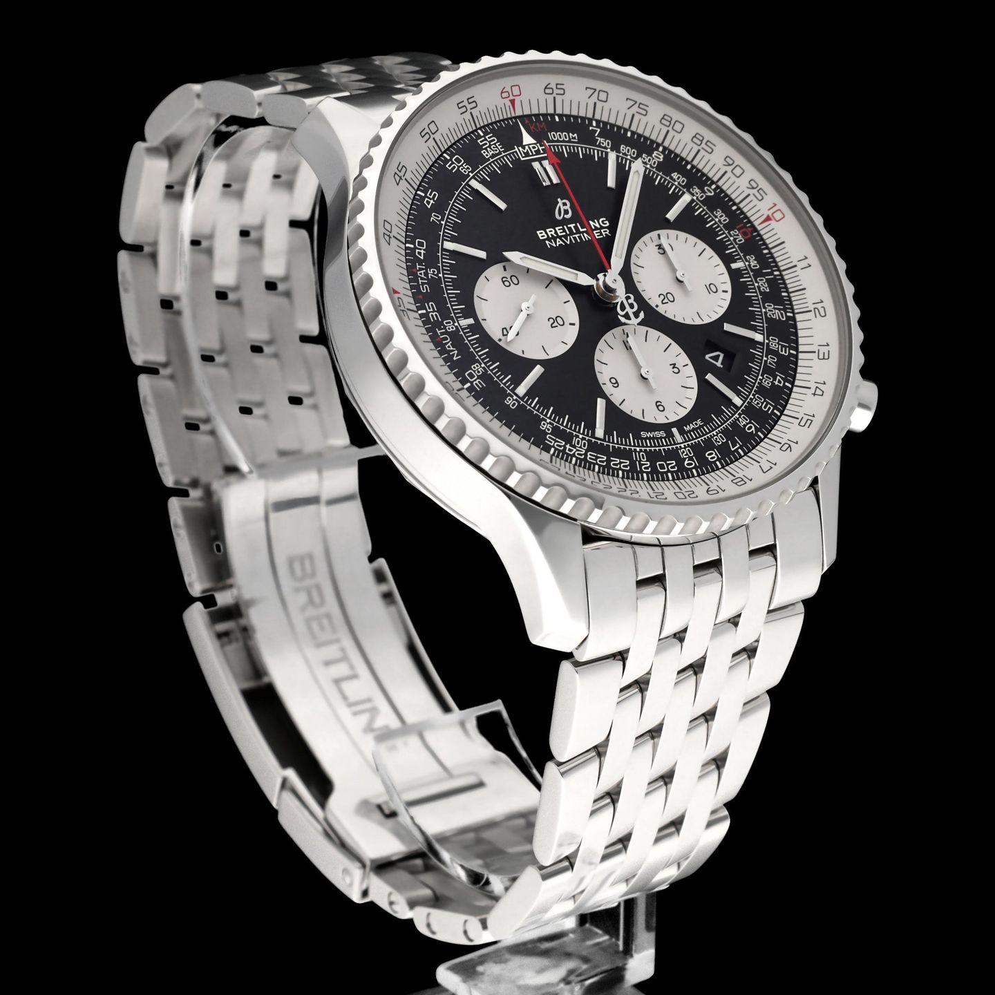 Breitling Navitimer 01 AB0127 (2022) - Black dial 46 mm Steel case (6/8)