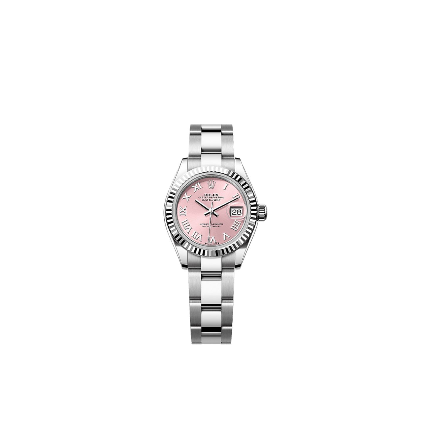 Rolex Lady-Datejust 279174 (2025) - Roze wijzerplaat 28mm Staal (1/1)
