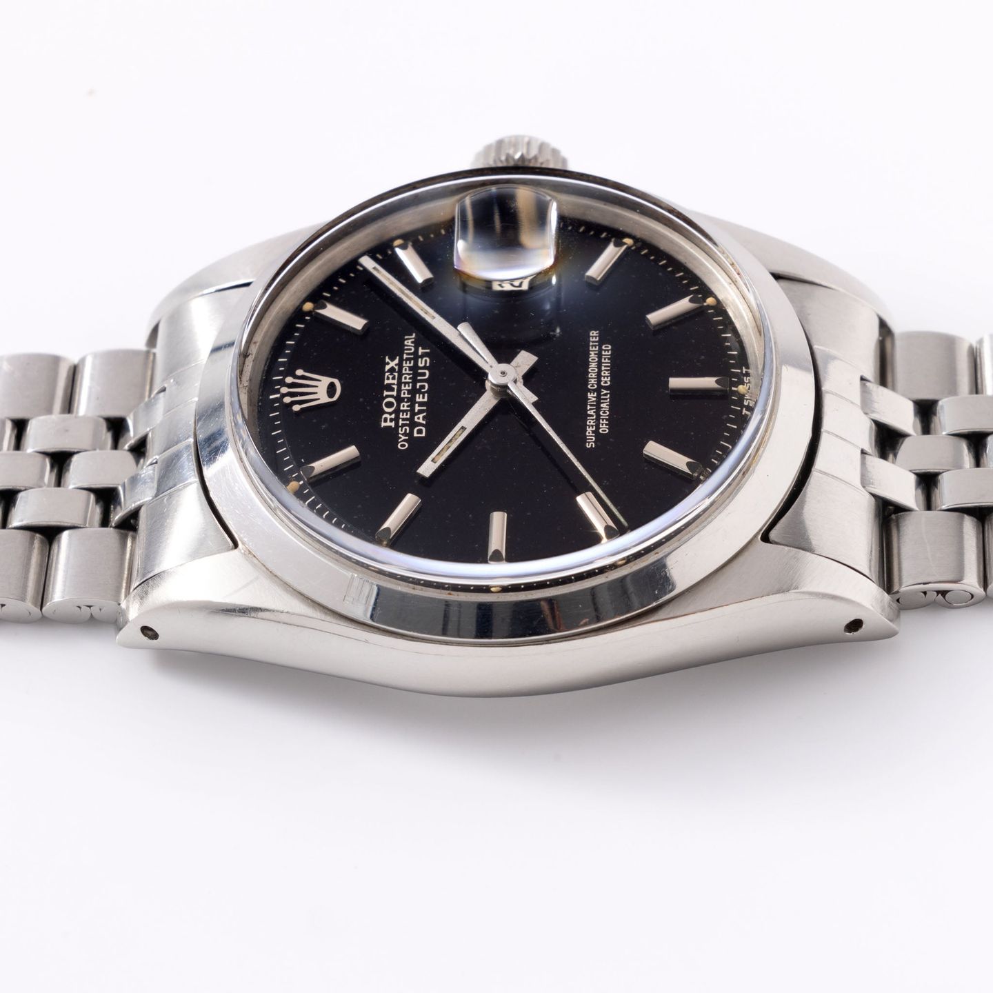 Rolex Datejust 1600 (1968) - Black dial 36 mm Steel case (8/8)