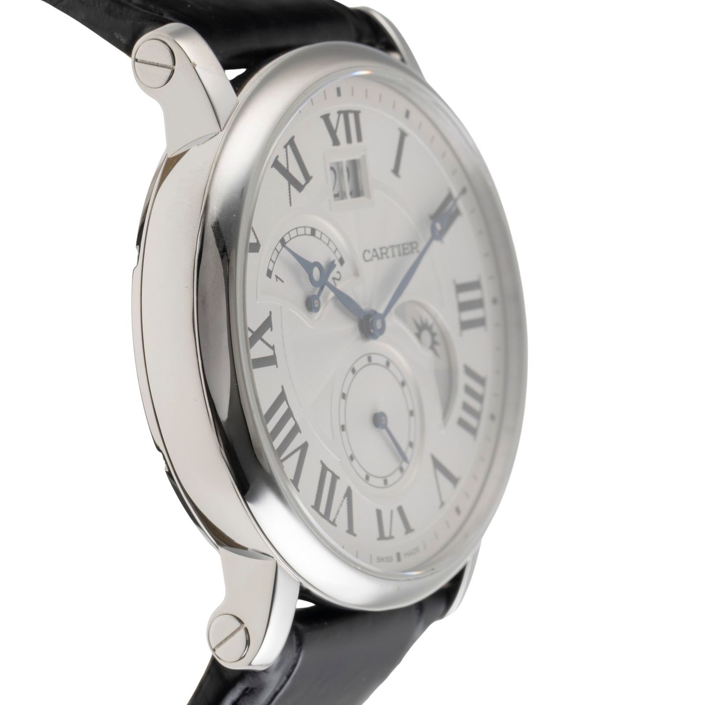 Cartier Rotonde de Cartier W1556368 (Onbekend (willekeurig serienummer)) - Zilver wijzerplaat 42mm Staal (7/8)