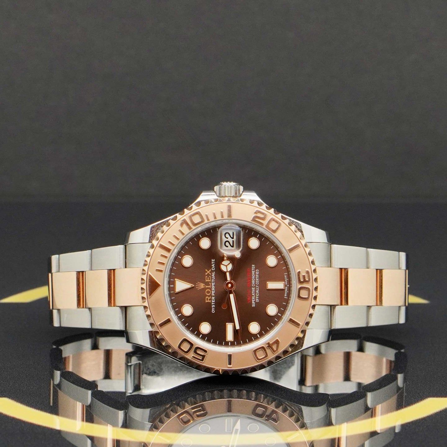 Rolex Yacht-Master 37 268621 (2017) - Brown dial 37 mm Gold/Steel case (4/7)