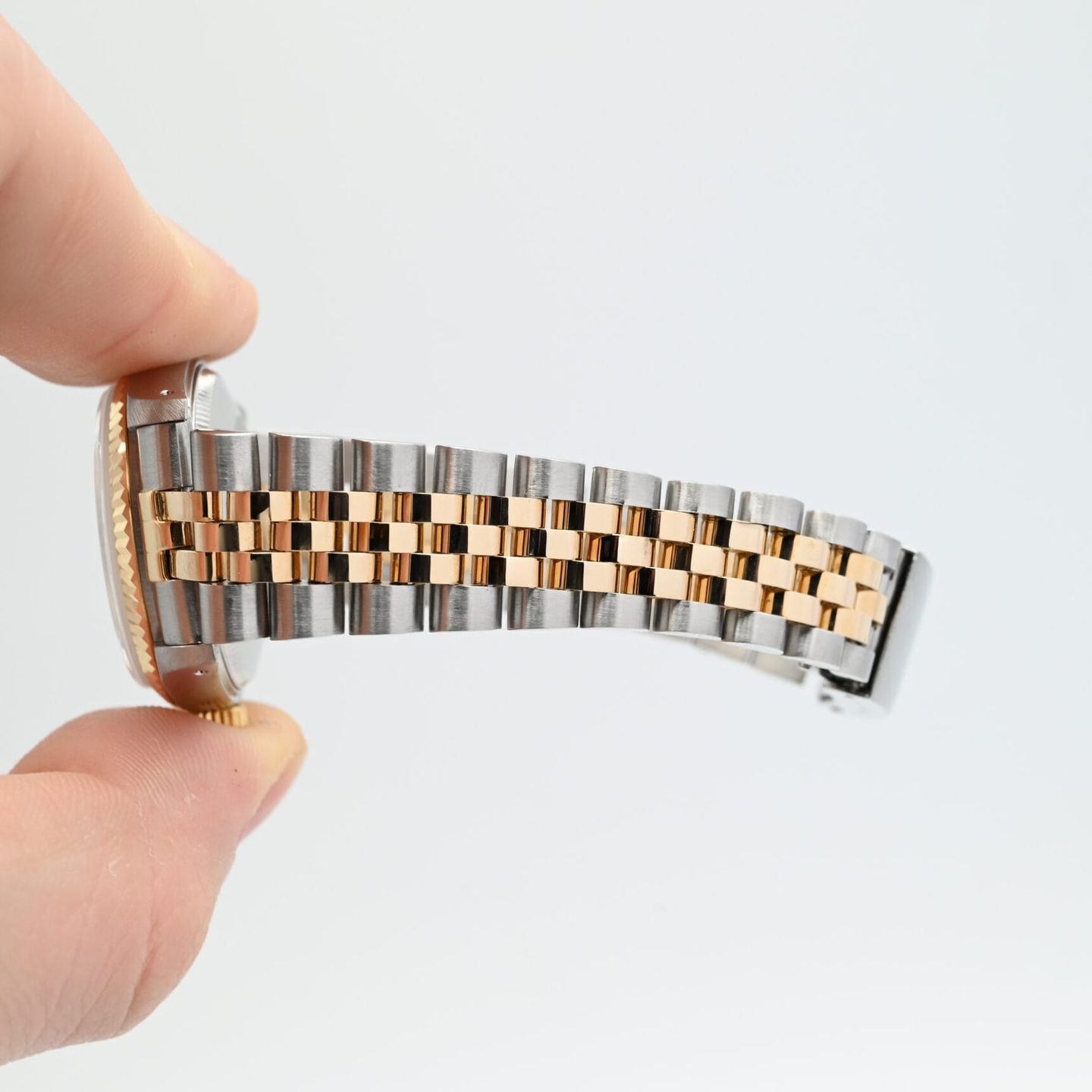 Rolex Datejust 31 68273 (1994) - Blue dial 31 mm Gold/Steel case (7/7)