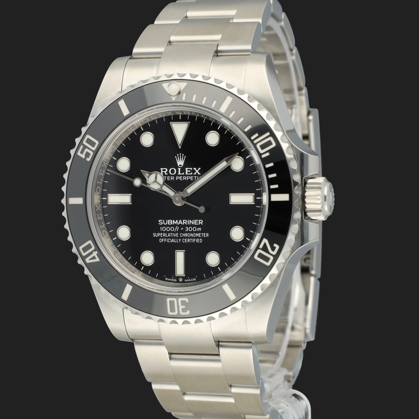 Rolex Submariner No Date 124060 (2023) - Zwart wijzerplaat 41mm Staal (1/8)