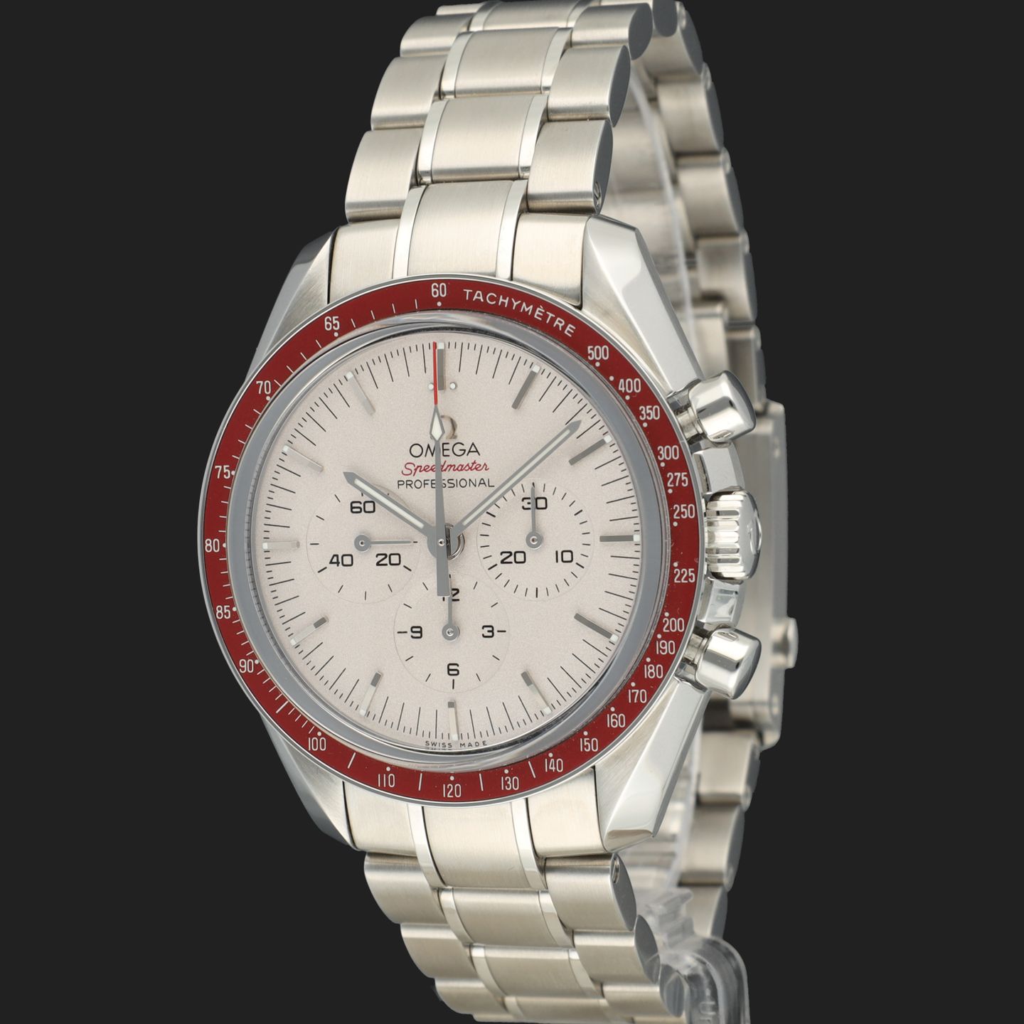 Omega Speedmaster Professional Moonwatch 522.30.42.30.06.001 (2021) - White dial 42 mm Steel case (1/8)