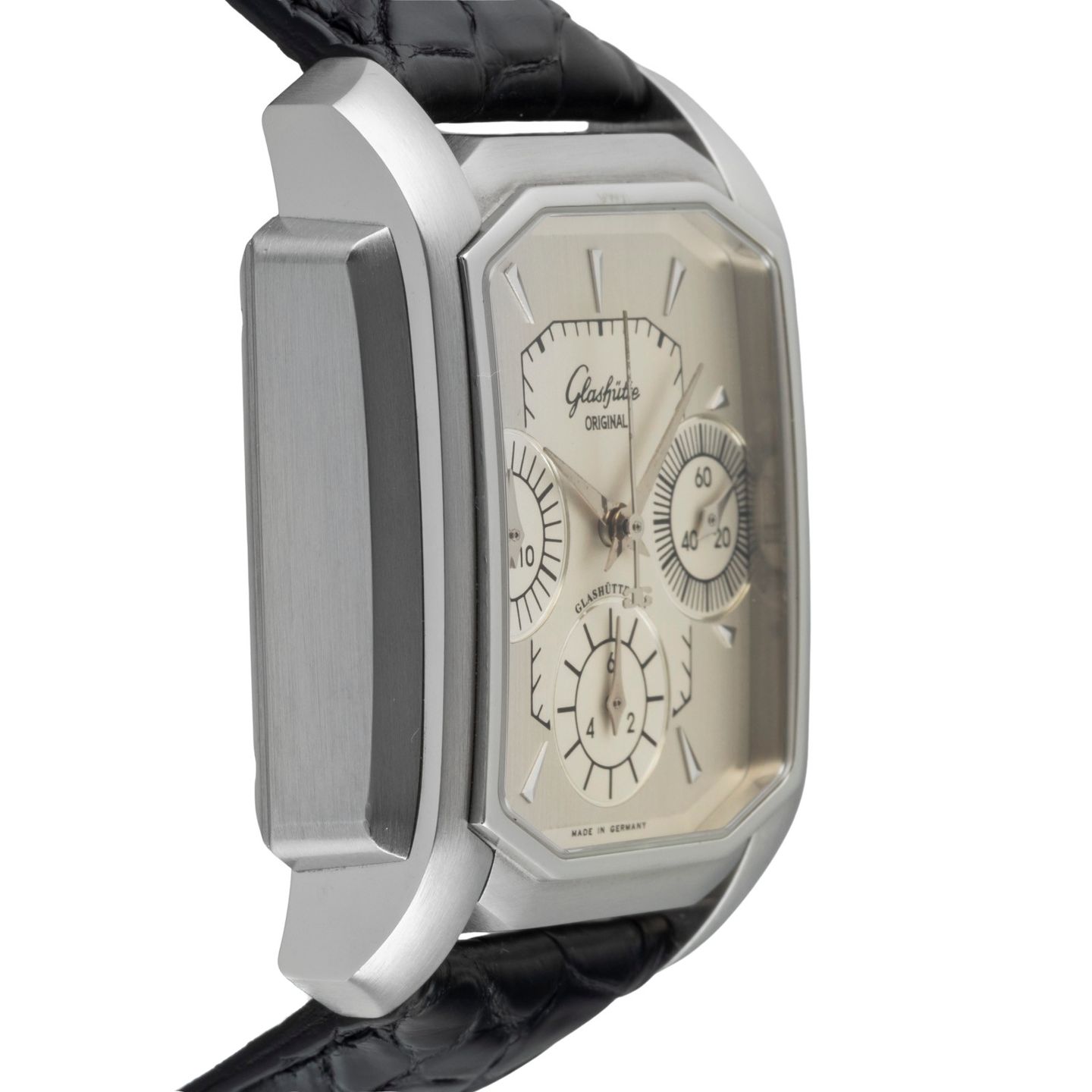 Glashütte Original Senator Karrée 1-39-31-06-04-04 (Unknown (random serial)) - Silver dial 35 mm Steel case (7/8)