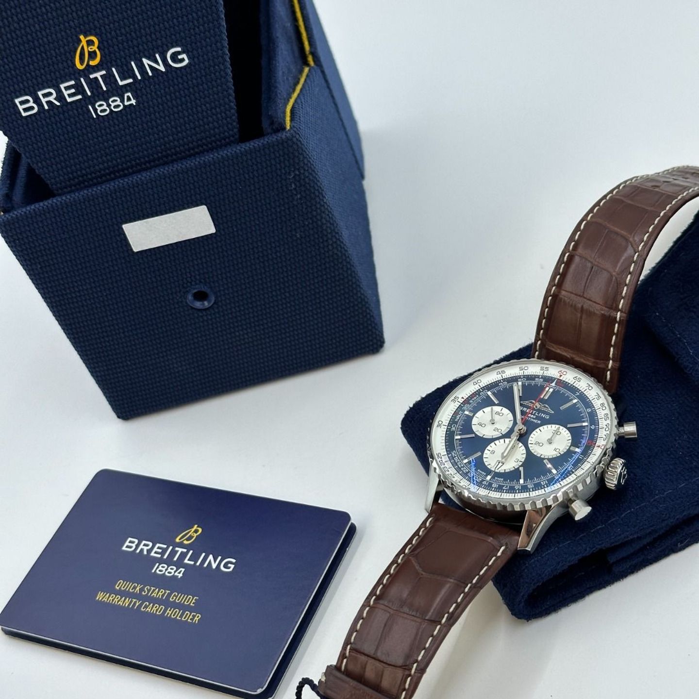 Breitling Navitimer 01 (46 MM) AB0137211C1P1 (2024) - Blauw wijzerplaat 46mm Staal (3/8)