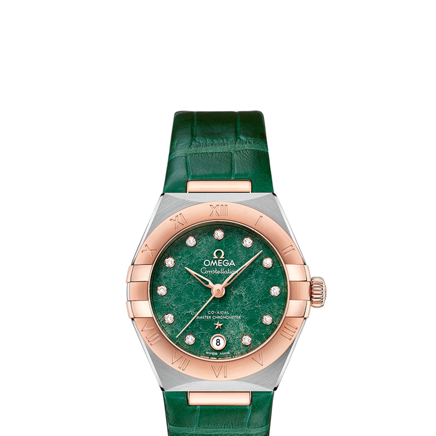 Omega Constellation 131.23.29.20.99.001 (2024) - Groen wijzerplaat 29mm Goud/Staal (1/1)