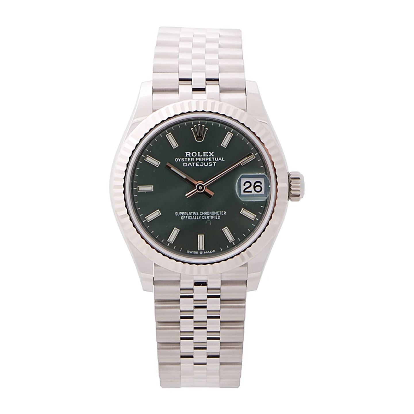 Rolex Datejust 31 278274 (2024) - Green dial 31 mm Steel case (1/4)