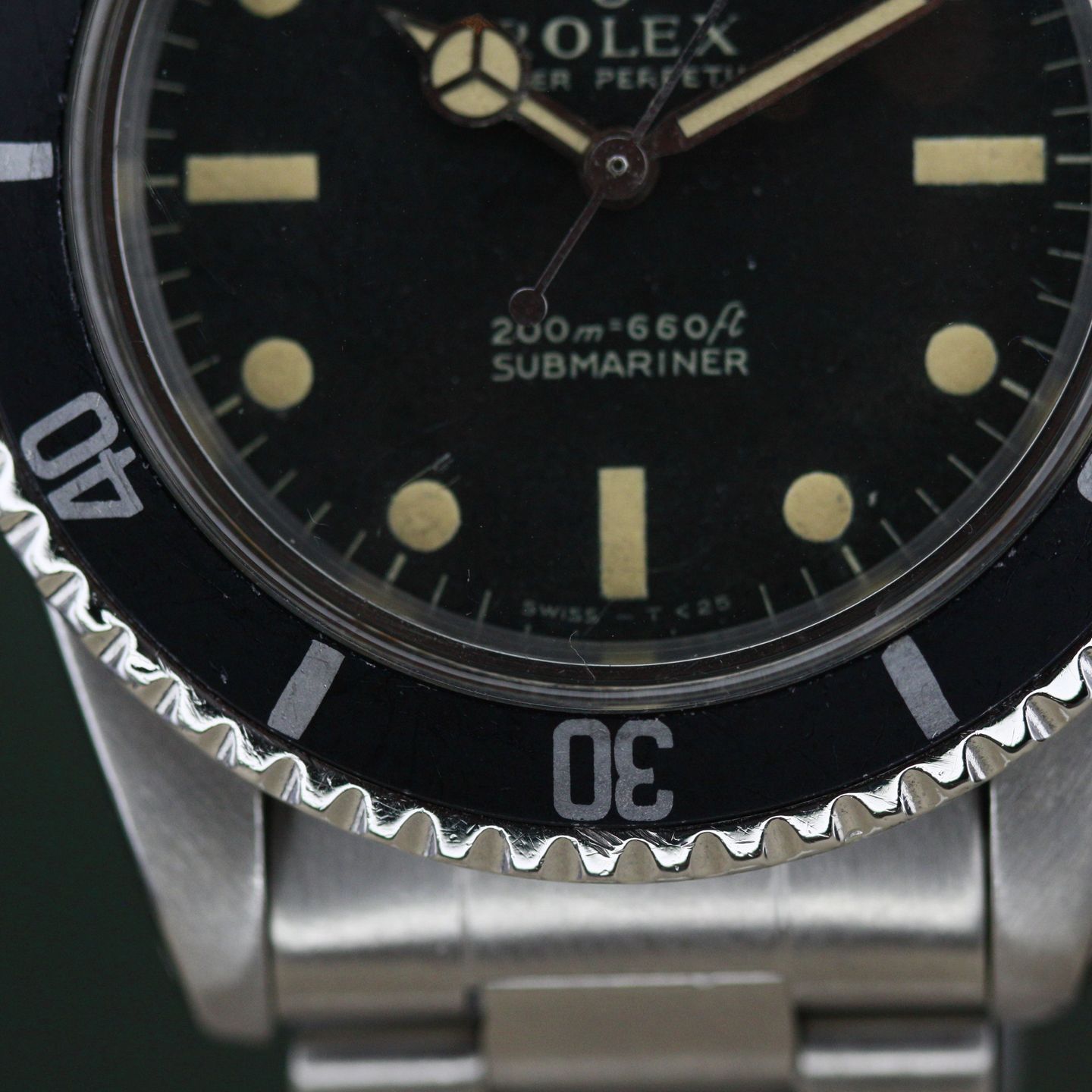 Rolex Submariner No Date 5513 (1966) - Zwart wijzerplaat 40mm Staal (3/8)