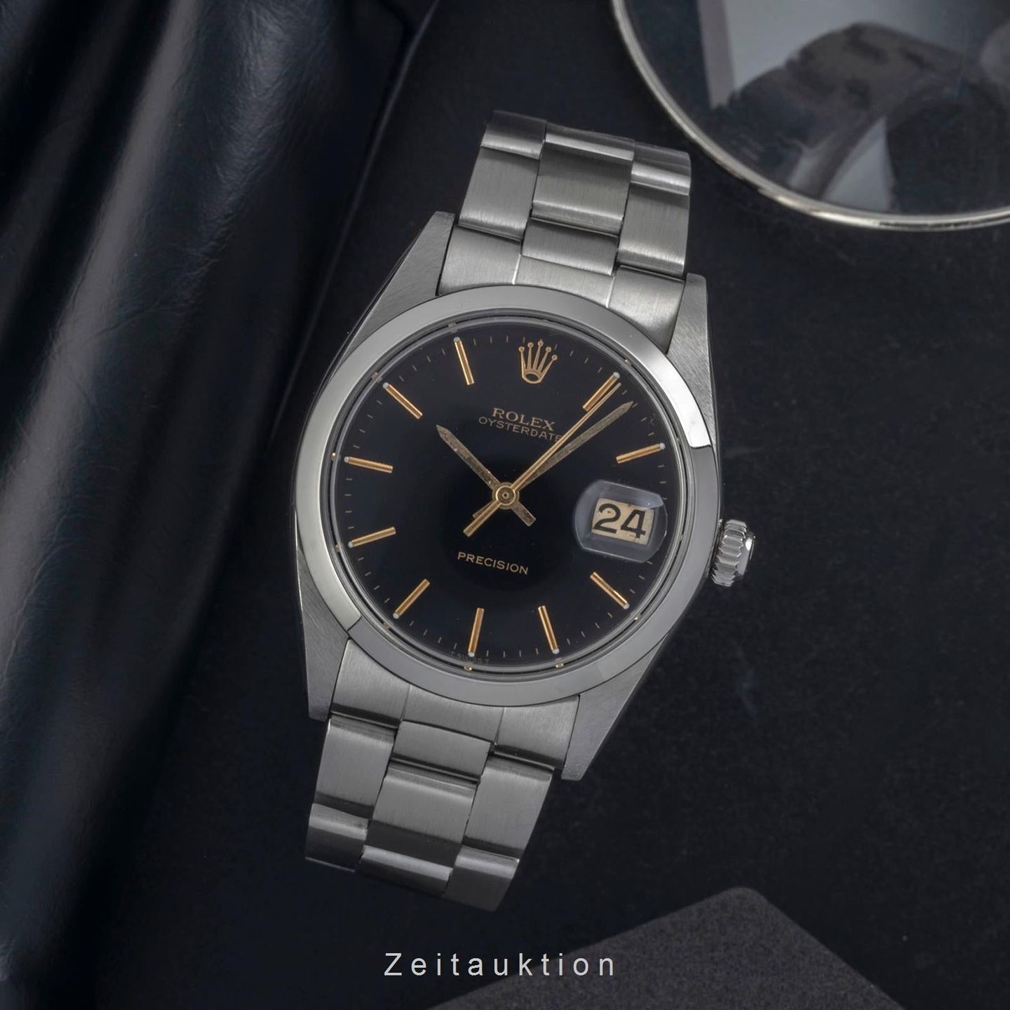 Rolex Oyster Precision 6694 (1965) - Black dial 34 mm Steel case (3/8)