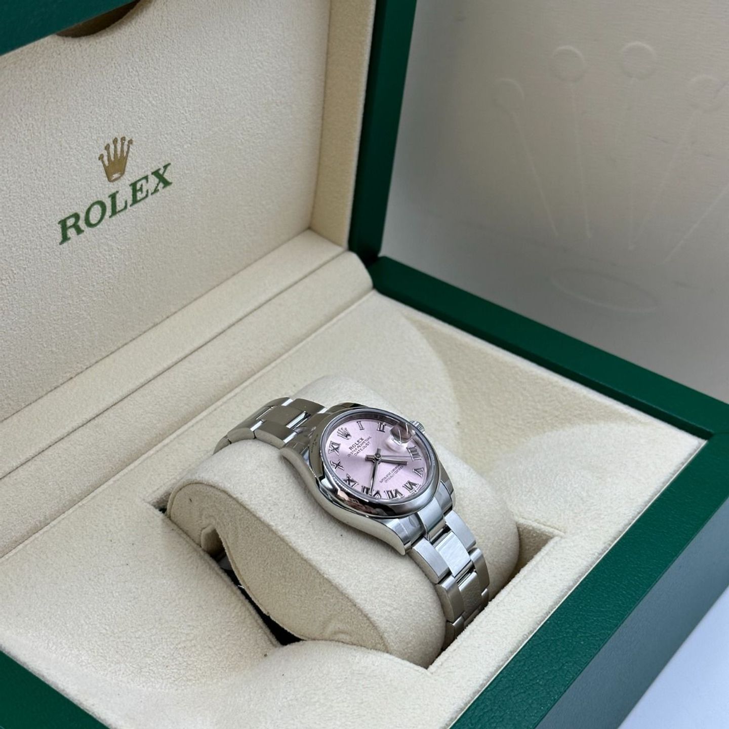 Rolex Datejust 31 278240 (2023) - Roze wijzerplaat 31mm Staal (3/8)