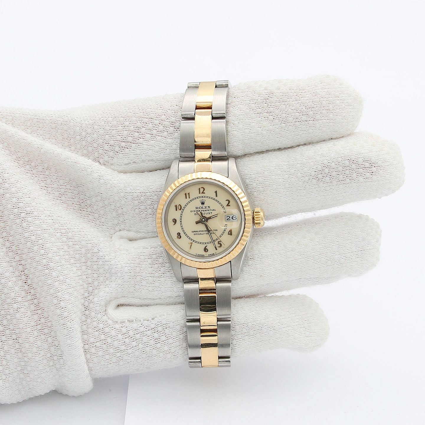 Rolex Lady-Datejust 69173 (Unknown (random serial)) - 26 mm Gold/Steel case (3/8)