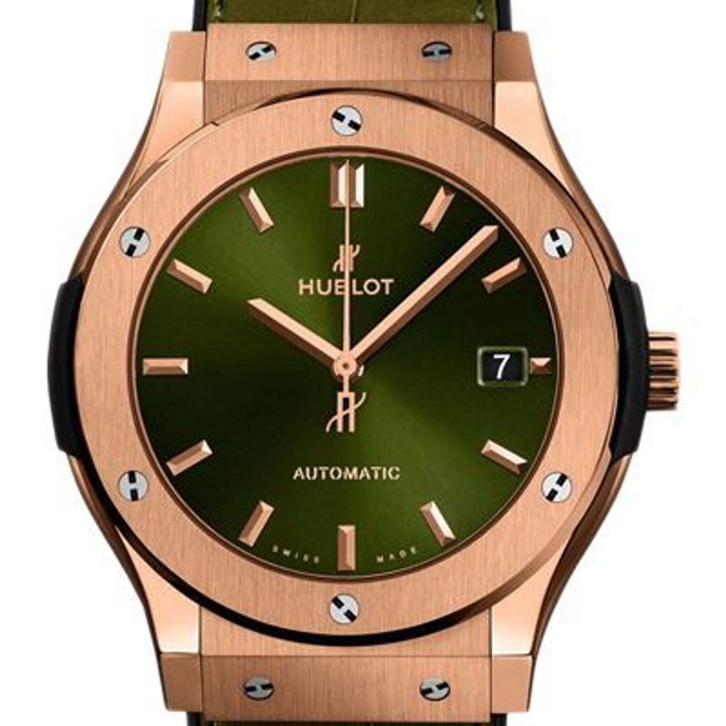 Hublot Classic Fusion 511.OX.8980.LR (2023) - Green dial 45 mm Rose Gold case (1/2)