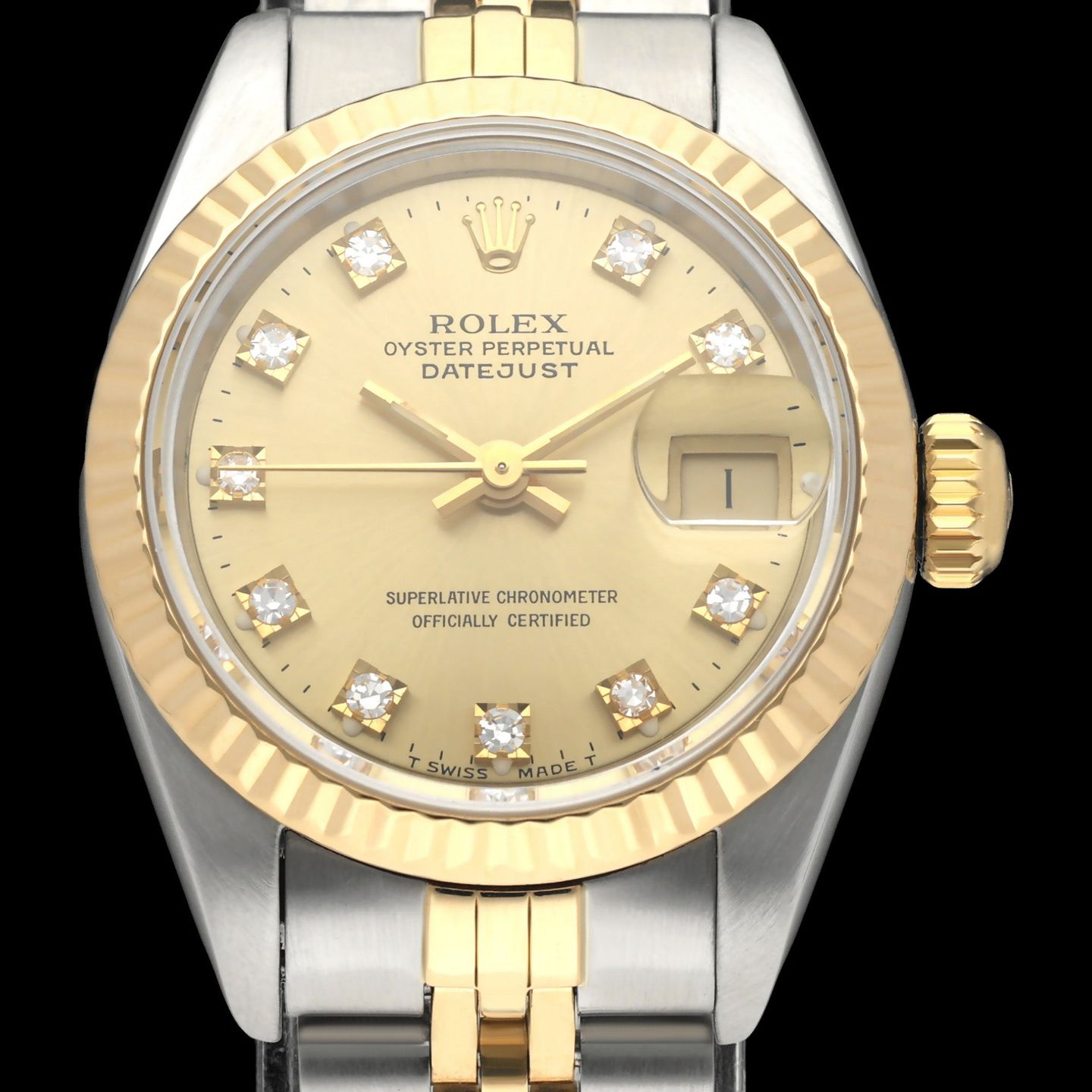 Rolex Lady-Datejust 69173G (1990) - 26 mm Gold/Steel case (1/7)