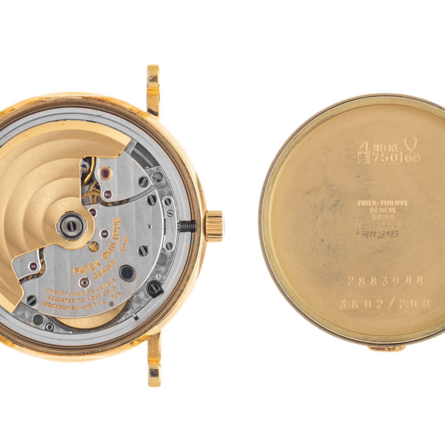 Patek Philippe Calatrava 3802/200 (1991) - White dial 34 mm Yellow Gold case (8/8)
