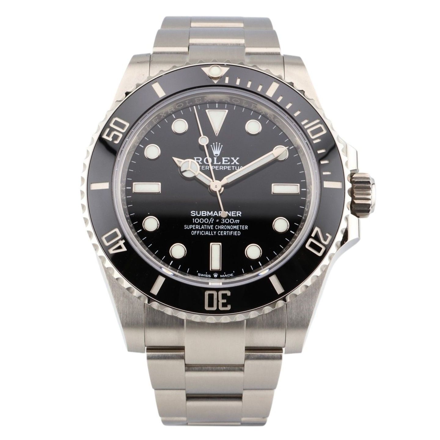 Rolex Submariner No Date 124060 (2023) - Zwart wijzerplaat 41mm Staal (1/2)