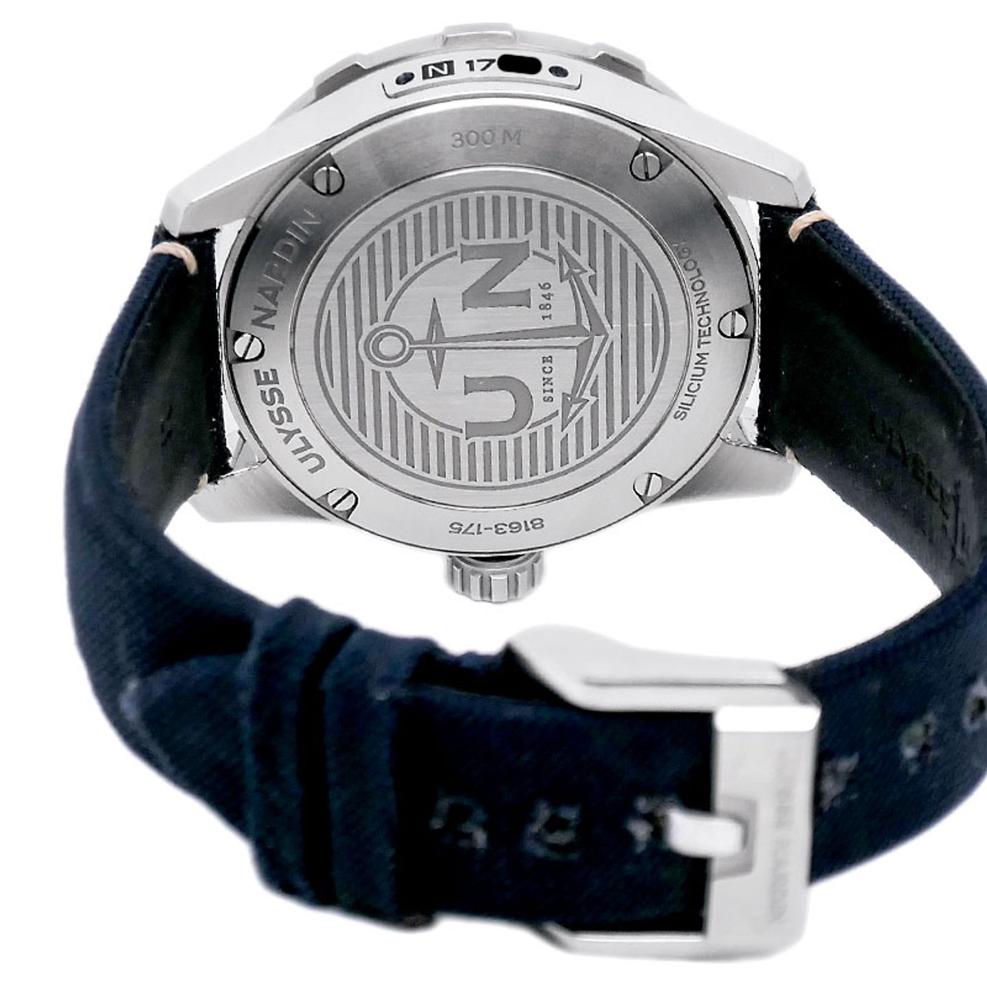 Ulysse Nardin Diver 8163-175/93 (2021) - Blue dial 43 mm Steel case (6/7)