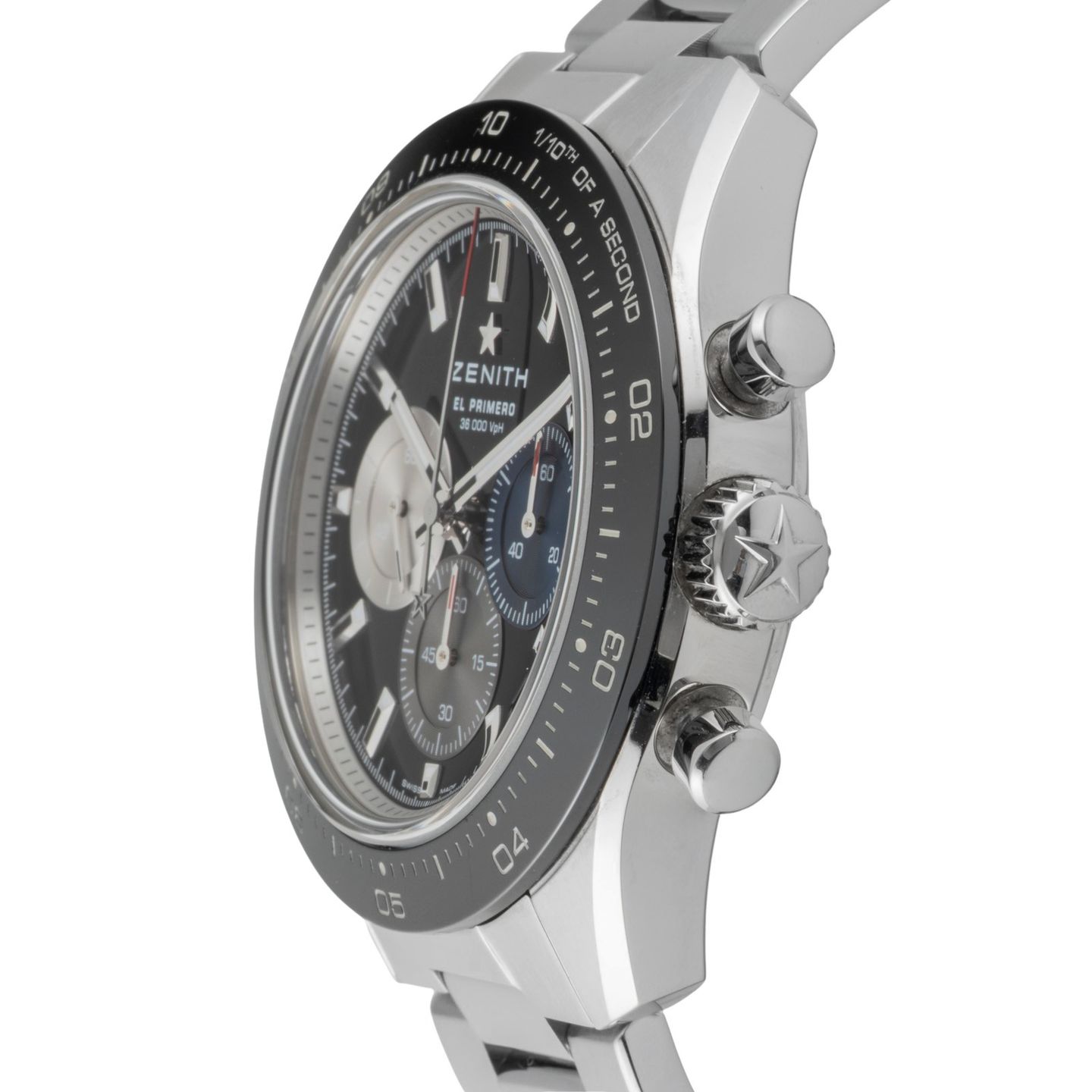 Zenith Chronomaster Sport 03.3100.3600/21.M3100 (Onbekend (willekeurig serienummer)) - Zwart wijzerplaat 41mm Staal (6/8)