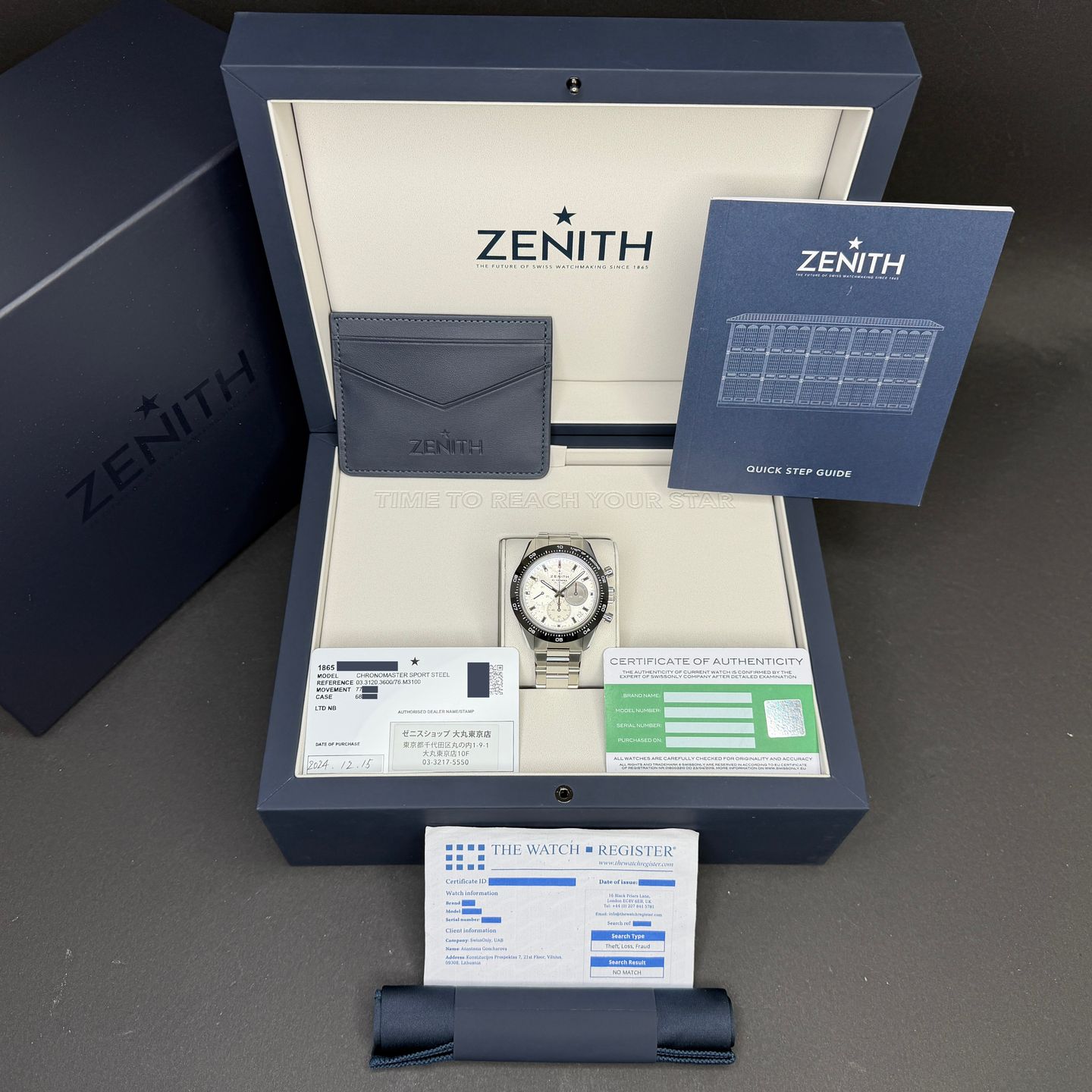 Zenith Chronomaster Sport 03.3120.3600/76.M3100 (2024) - Grey dial 41 mm Steel case (3/8)