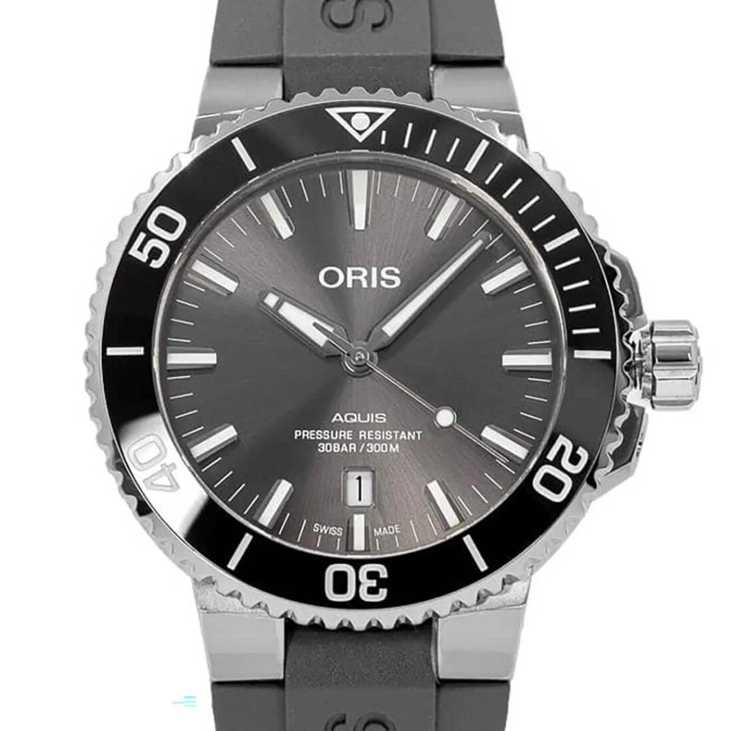 Oris Aquis Date 01 733 7730 7153-07 4 24 63TEB (2023) - Grey dial 44 mm Titanium case (1/3)