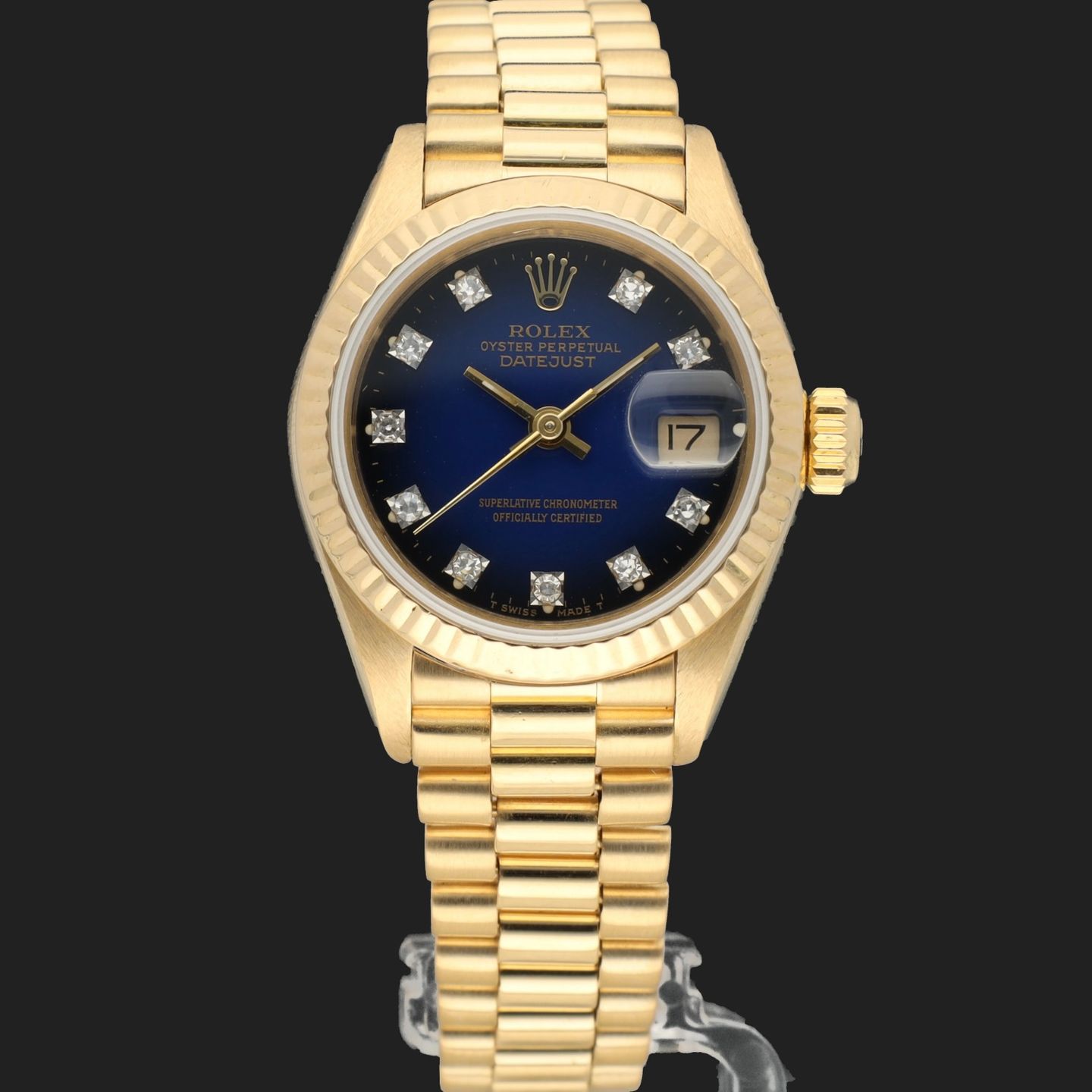 Rolex Lady-Datejust 69178 (1984) - 26 mm Yellow Gold case (3/8)