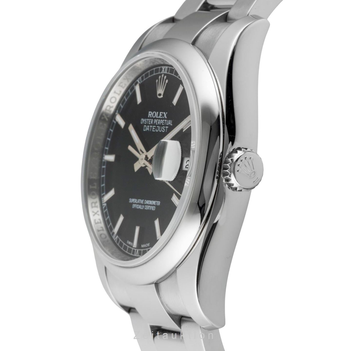 Rolex Datejust 36 116200 (Unknown (random serial)) - Black dial 36 mm Steel case (5/8)