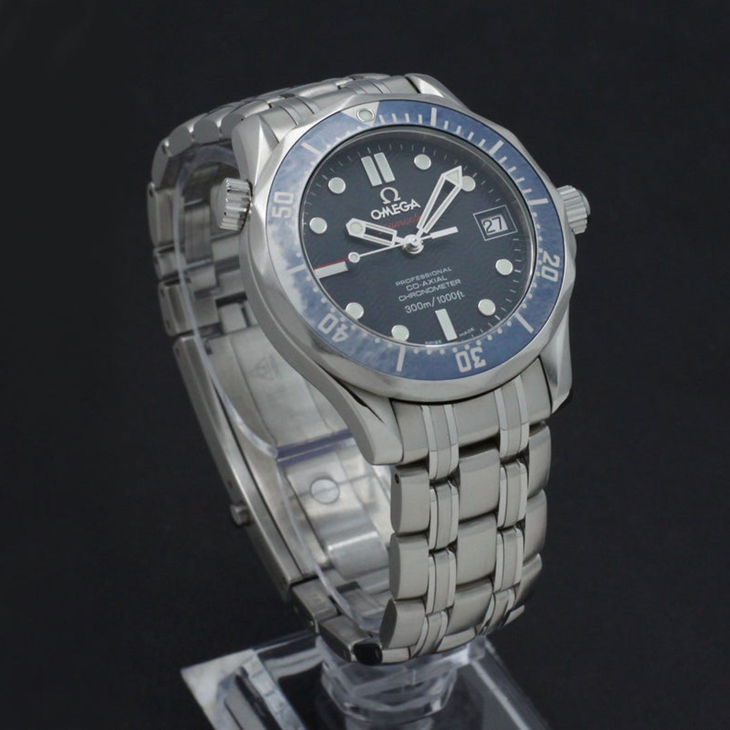 Omega Seamaster Diver 300 M 2222.80.00 (2007) - Blauw wijzerplaat 36mm Staal (3/7)