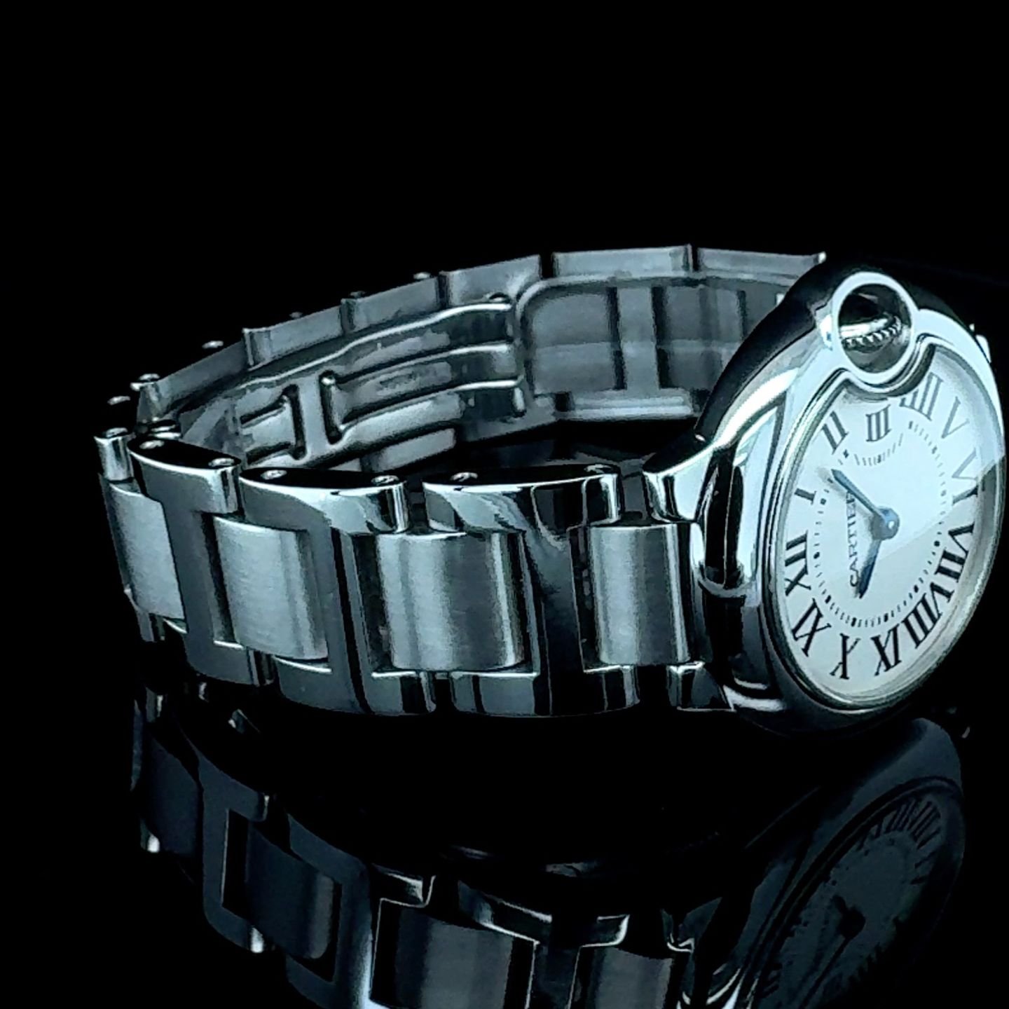 Cartier Ballon Bleu 28mm 3009 (2011) - White dial 28 mm Steel case (5/8)