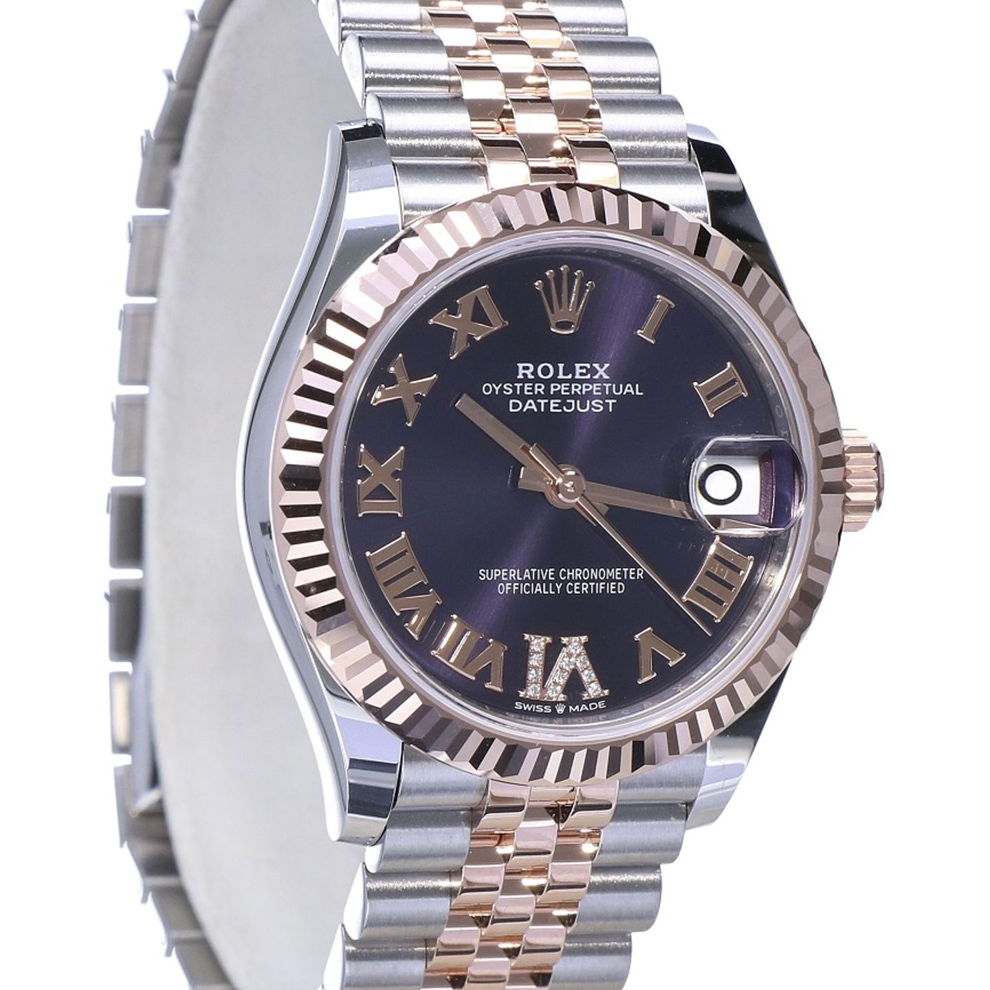 Rolex Datejust 31 278271 (2023) - Purple dial 31 mm Steel case (5/8)