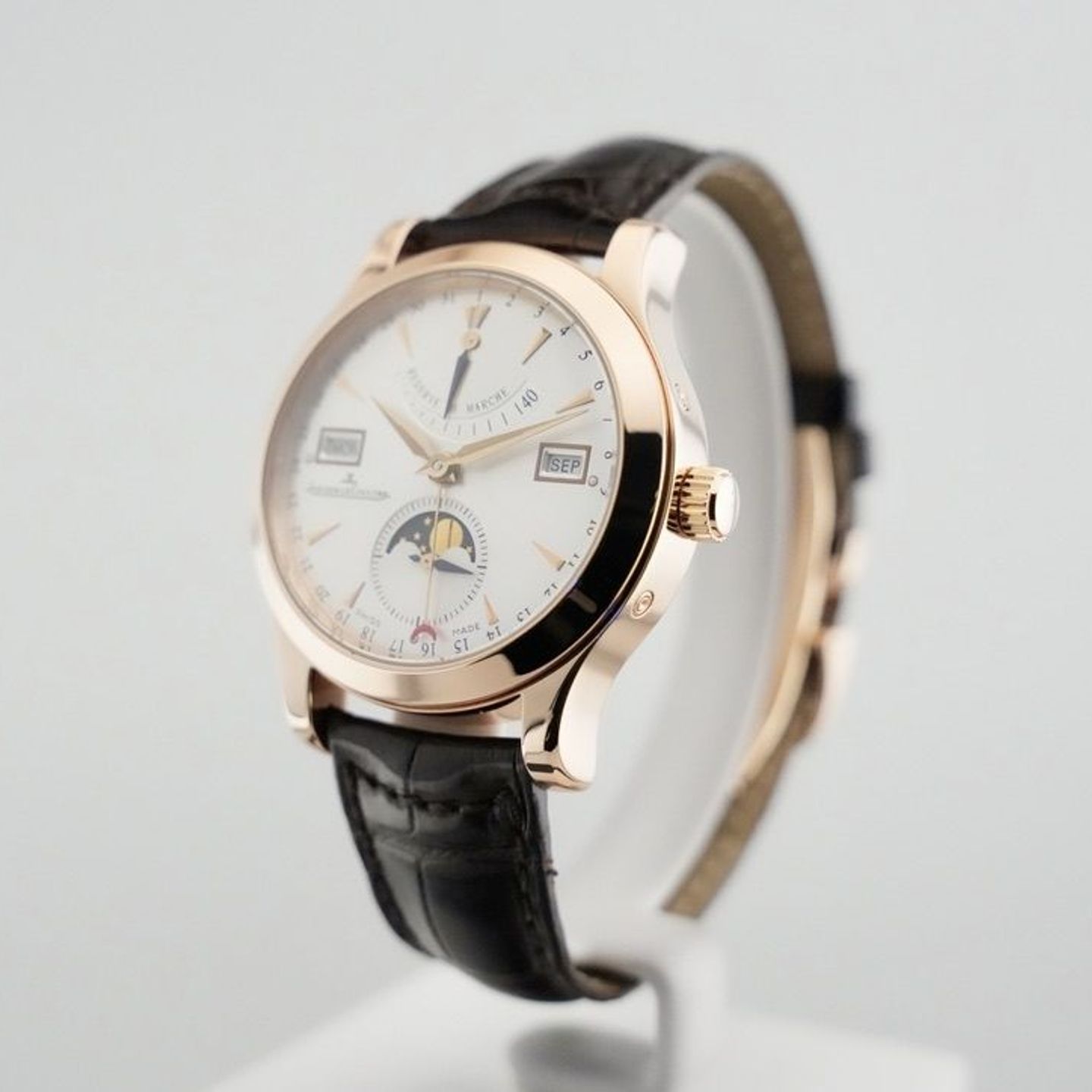 Jaeger-LeCoultre Master Calendar 147.2.41.S (2008) - Zilver wijzerplaat 40mm Roségoud (2/8)