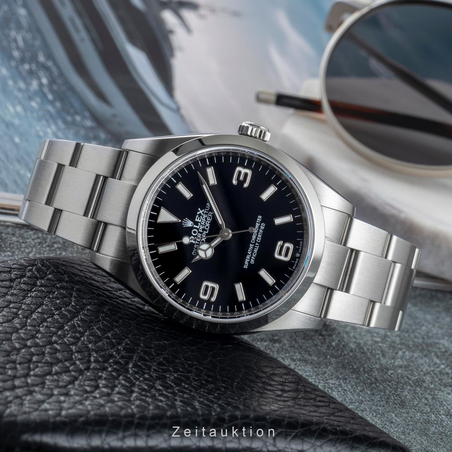 Rolex Explorer 124270 (Unknown (random serial)) - Black dial 36 mm Steel case (2/8)