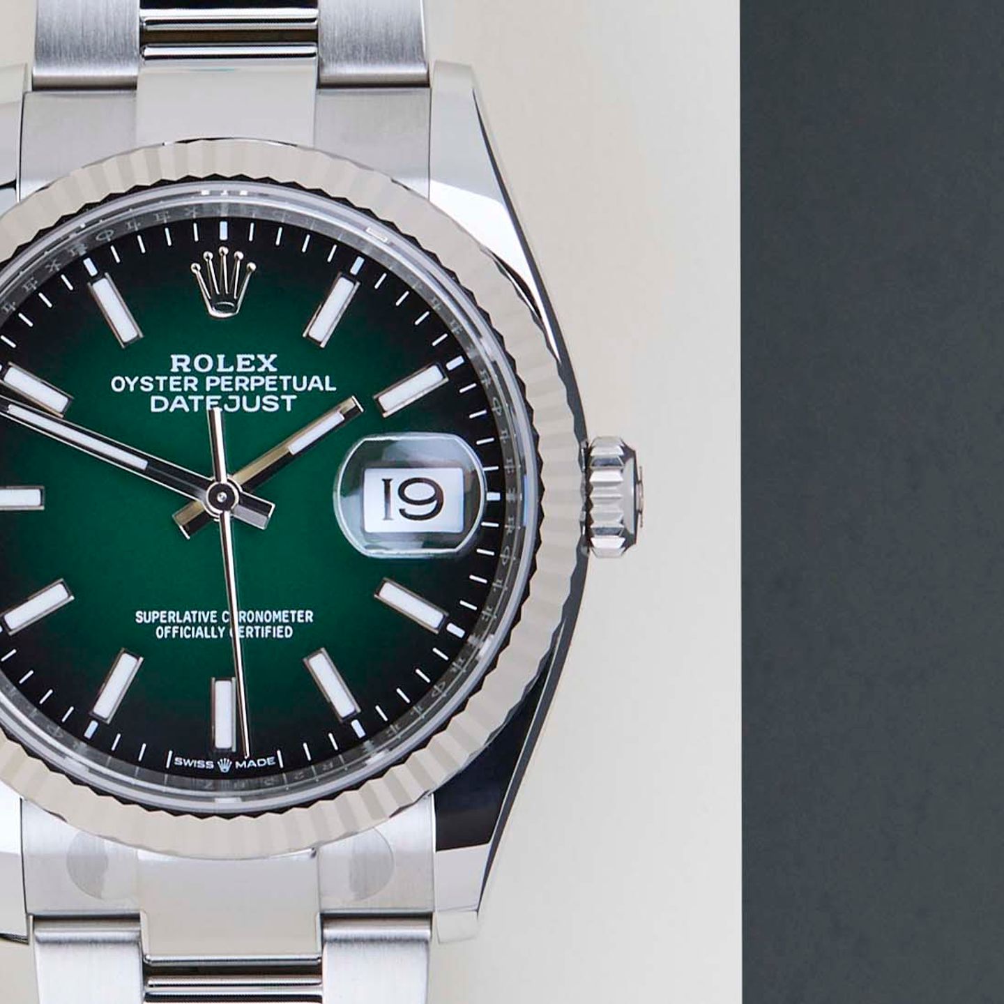 Rolex Datejust 36 126234 (2026) - Green dial 36 mm Steel case (5/8)