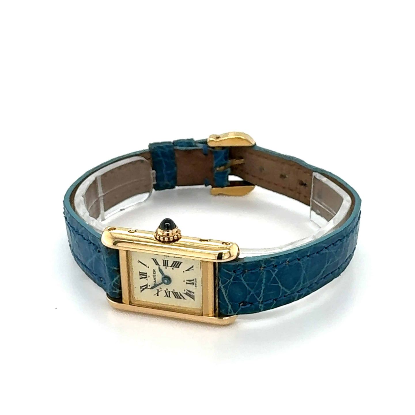 Cartier Tank Louis Cartier Cartier Tank Louis mini (1990) - Wit wijzerplaat 16mm Geelgoud (5/8)