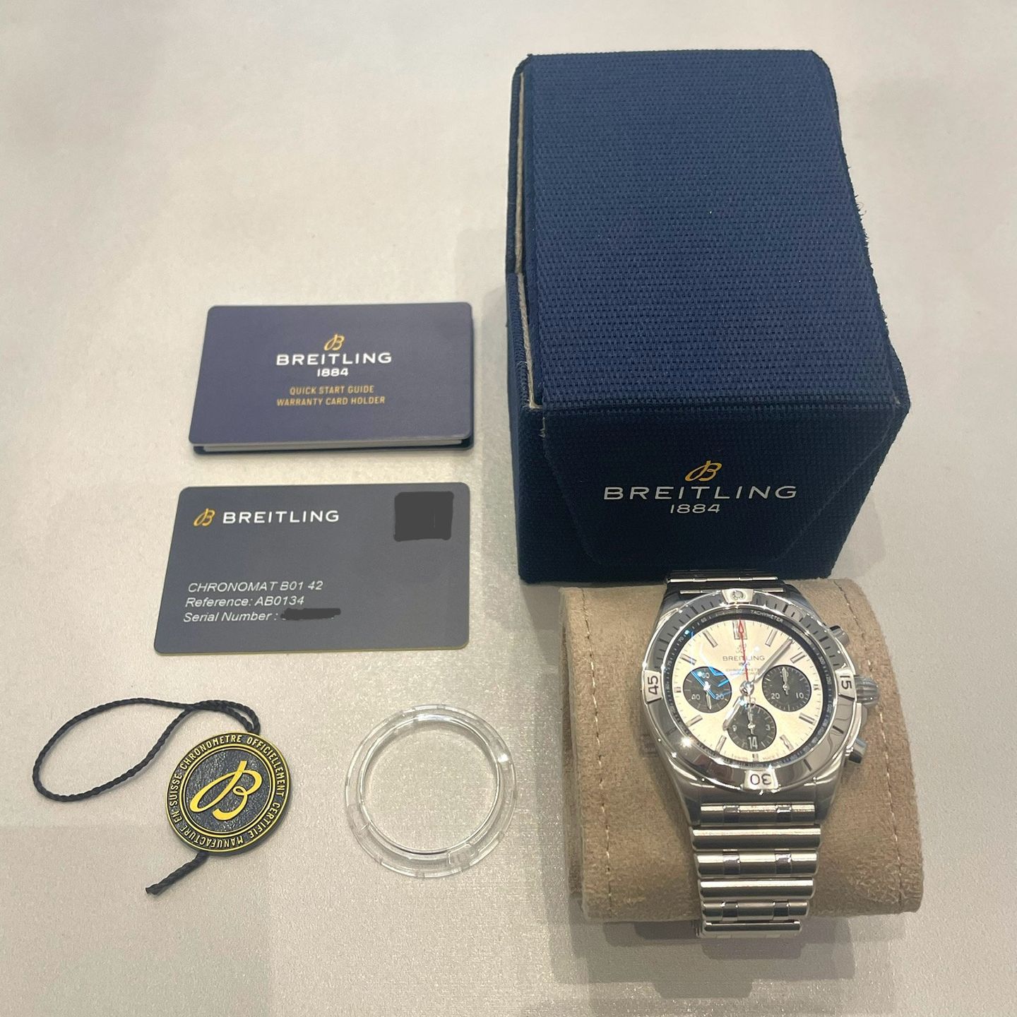 Breitling Chronomat 42 AB0134101G1A1 (2023) - Zilver wijzerplaat 42mm Staal (1/7)