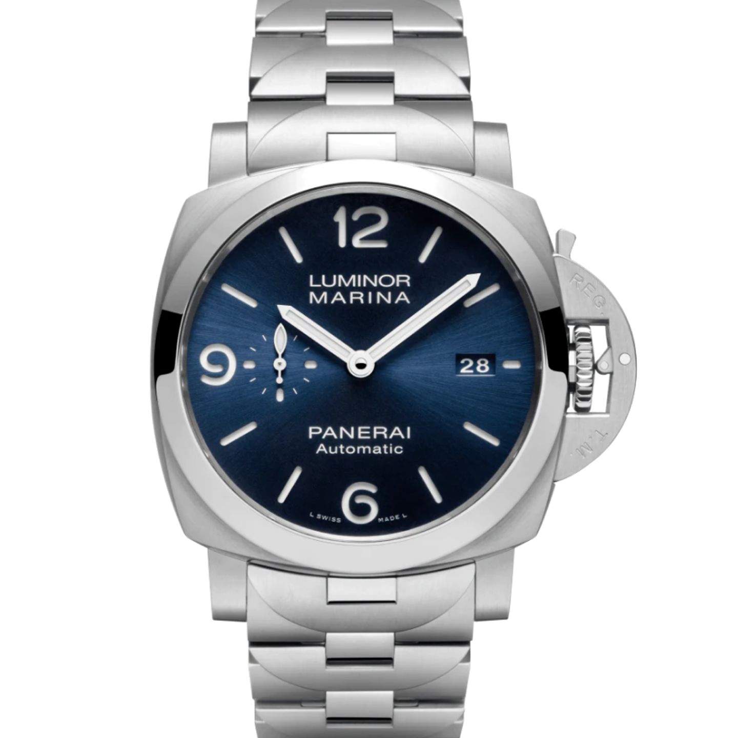 Panerai Luminor Marina PAM01316 (2023) - Blauw wijzerplaat 44mm Staal (1/8)