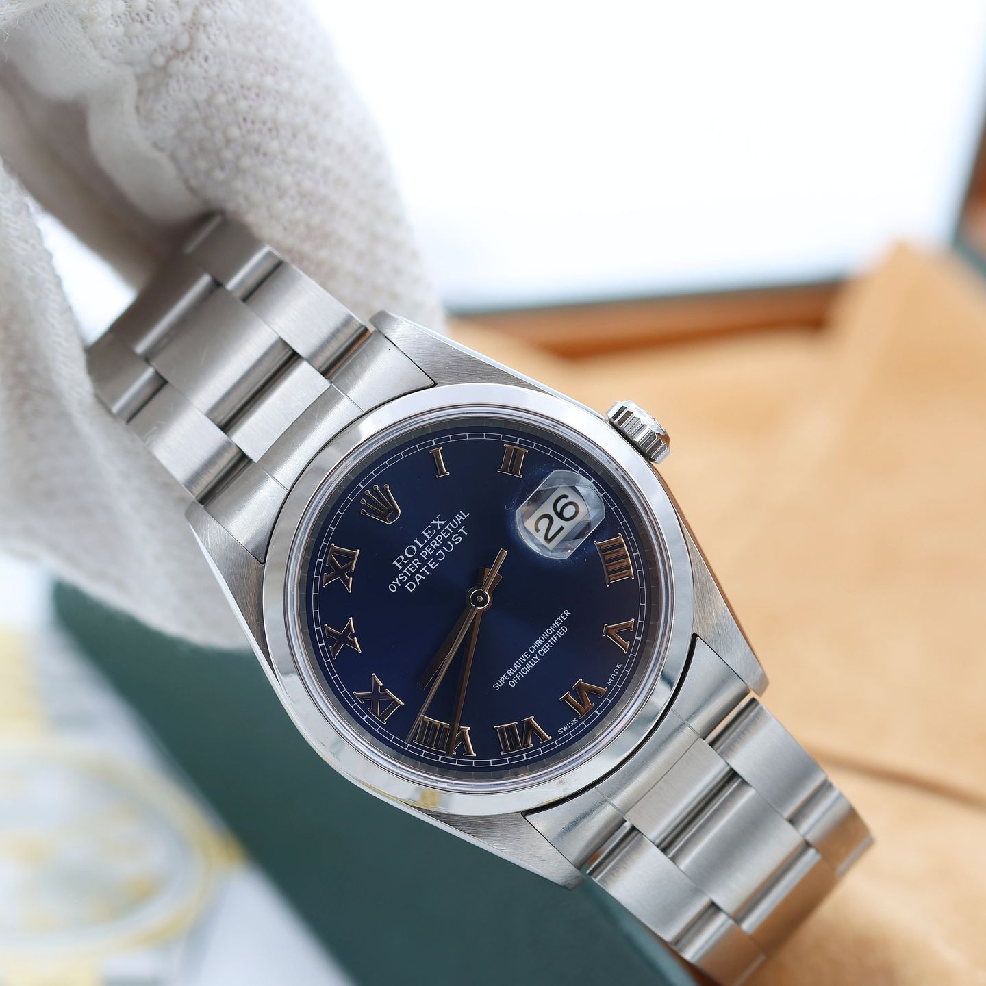 Rolex Datejust 36 16200 (Onbekend (willekeurig serienummer)) - Blauw wijzerplaat 36mm Staal (5/8)