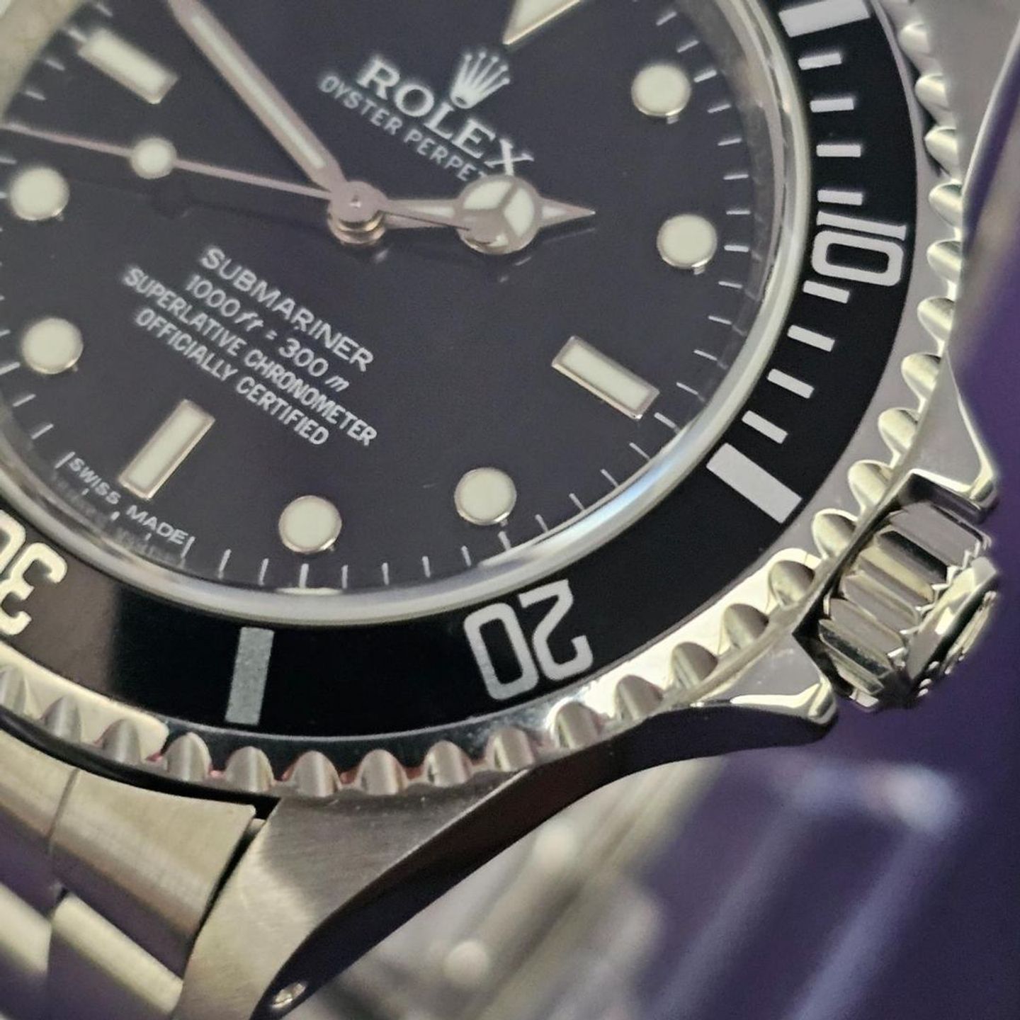 Rolex Submariner No Date 14060 (2011) - Black dial 40 mm Steel case (3/4)