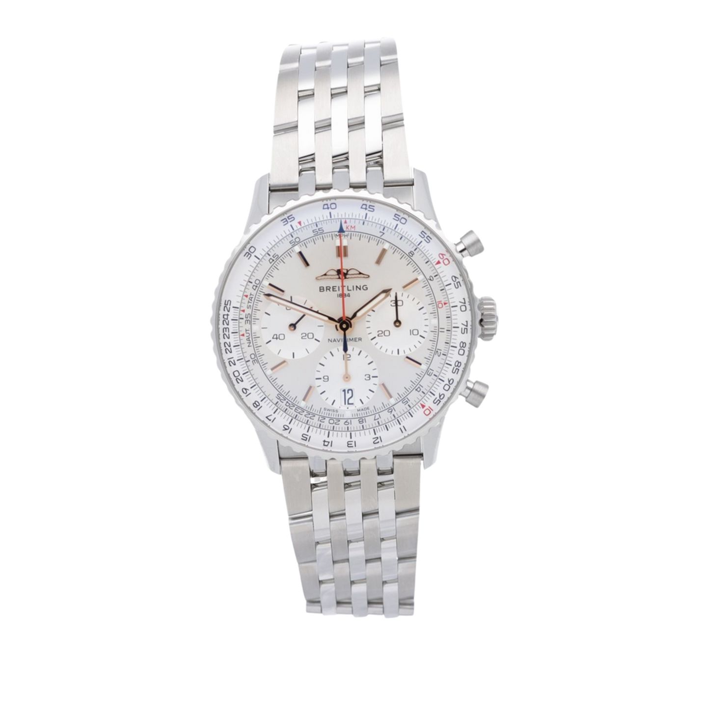 Breitling Navitimer AB0139211G1A1 (2026) - Silver dial 41 mm Steel case (1/7)