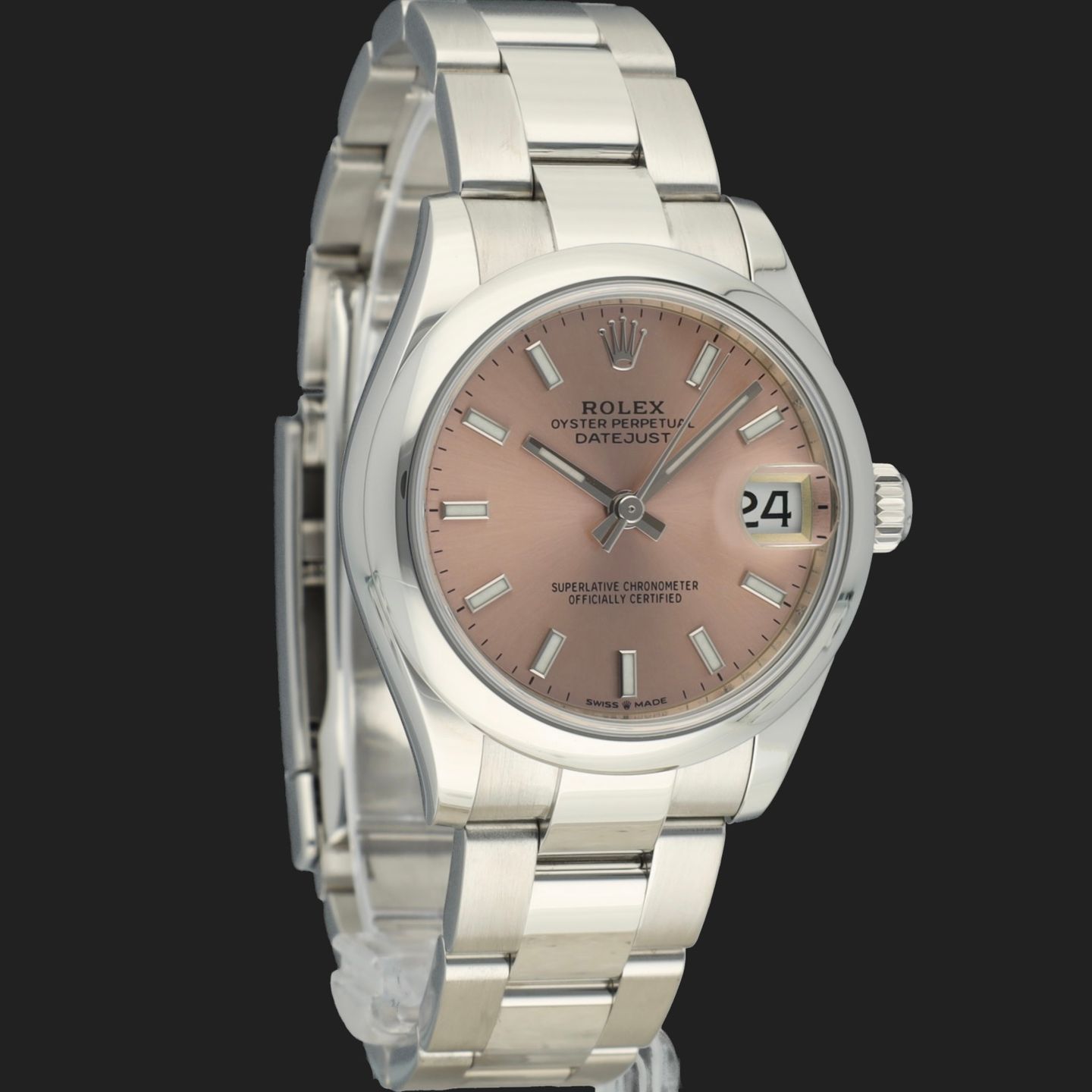 Rolex Datejust 31 278240 (2021) - Pink dial 31 mm Steel case (4/8)