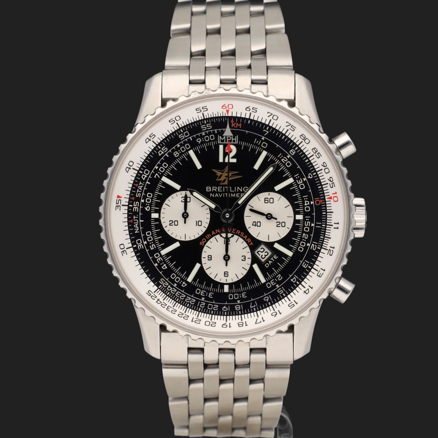 Breitling Navitimer A41322 (2003) - 42mm Staal (3/8)