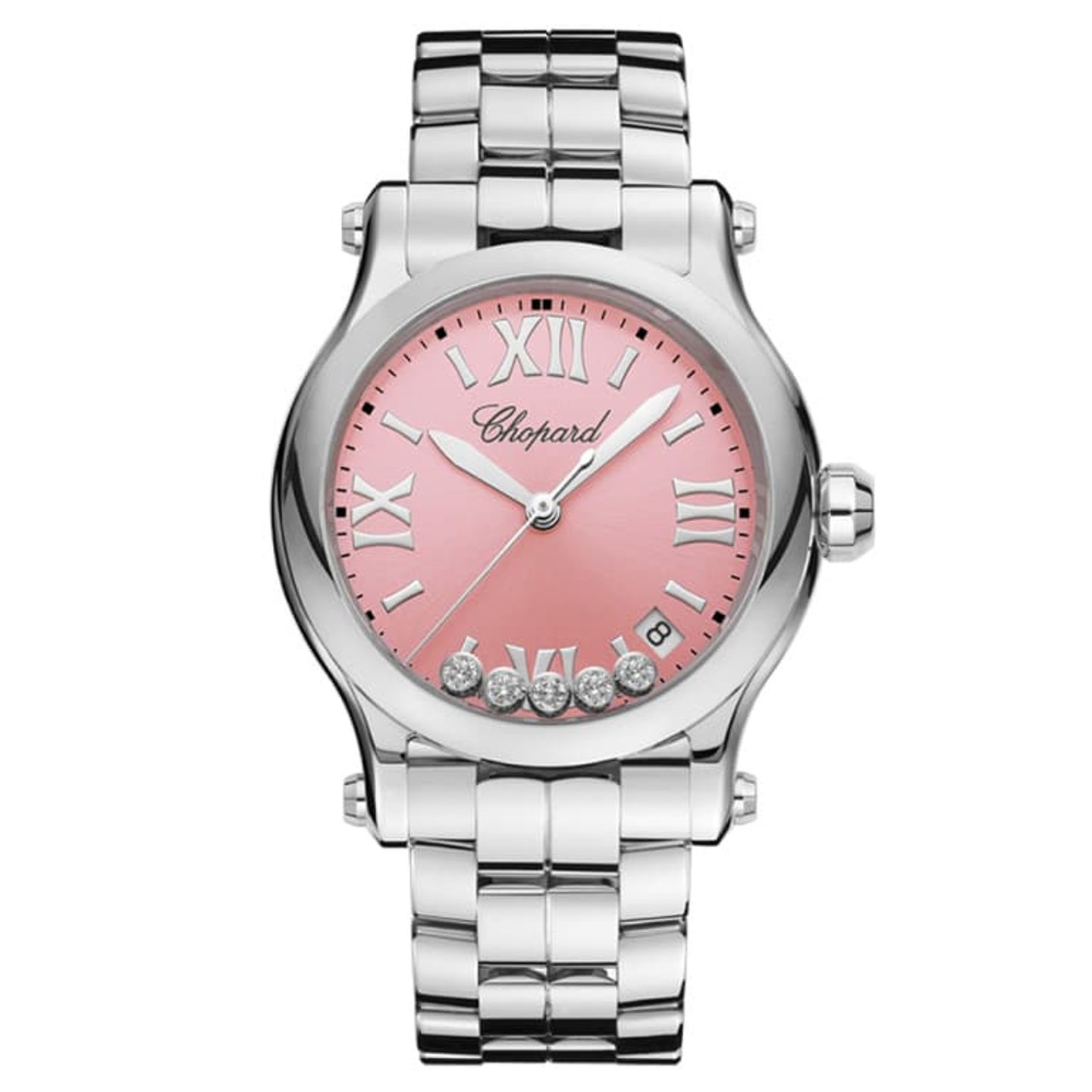 Chopard Happy Sport 278582-3009 (2024) - Roze wijzerplaat 36mm Staal (1/1)