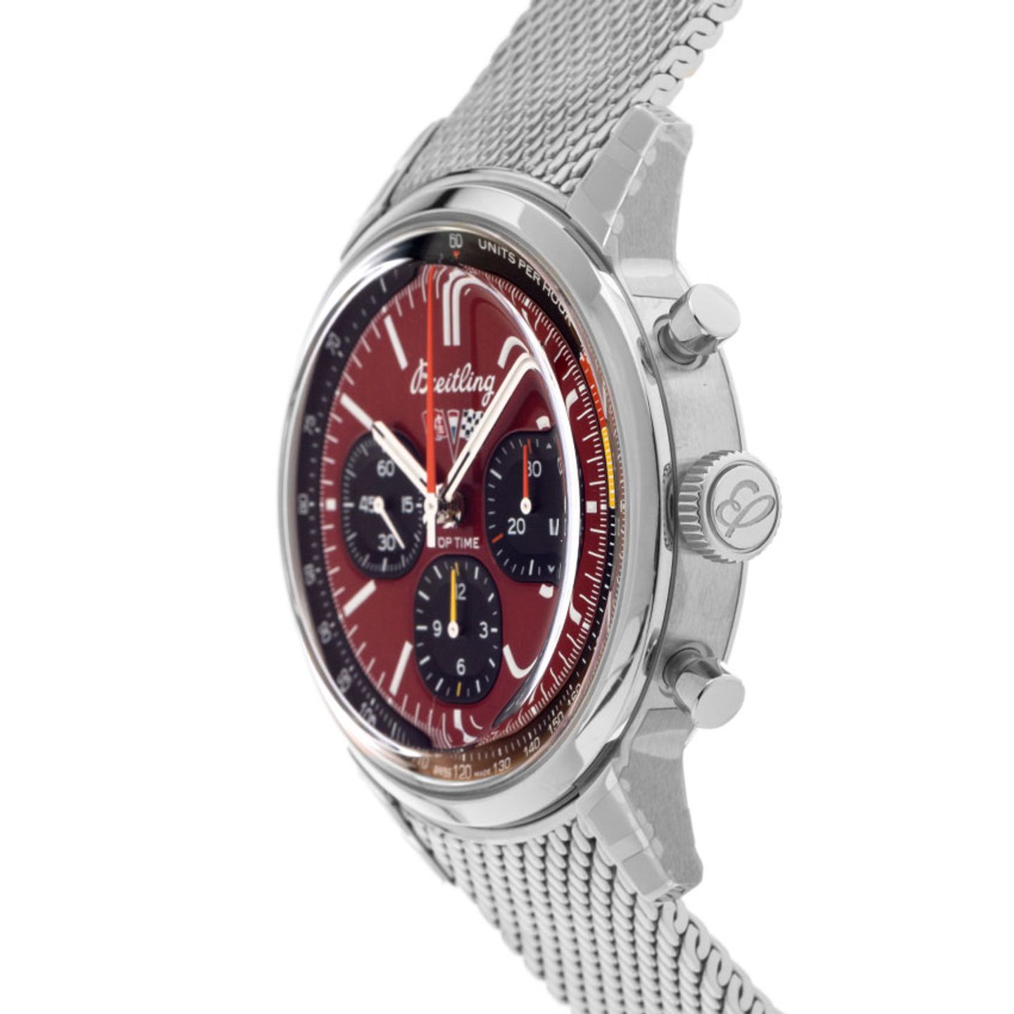 Breitling Top Time AB01761A1K1A1 (2024) - Red dial 41 mm Steel case (3/6)