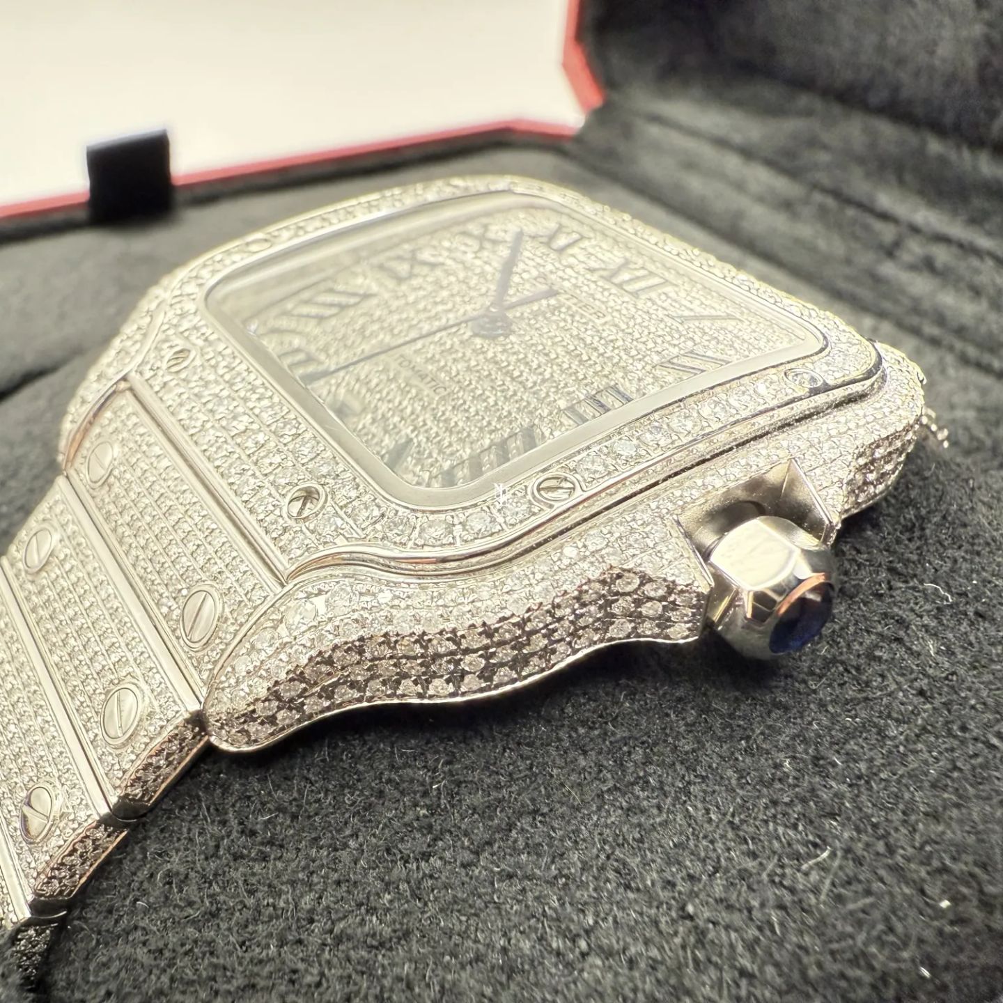Cartier Santos WSSA0018 (2020) - Zilver wijzerplaat 40mm Staal (8/8)