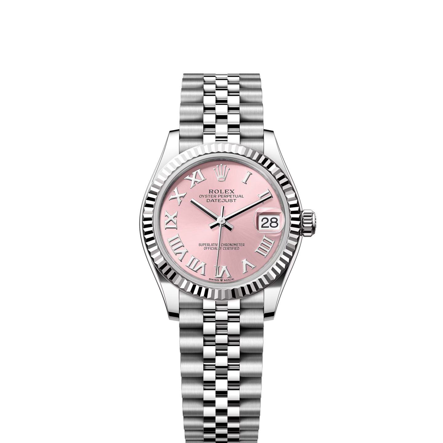 Rolex Datejust 31 278274 (2024) - Roze wijzerplaat 31mm Staal (1/8)