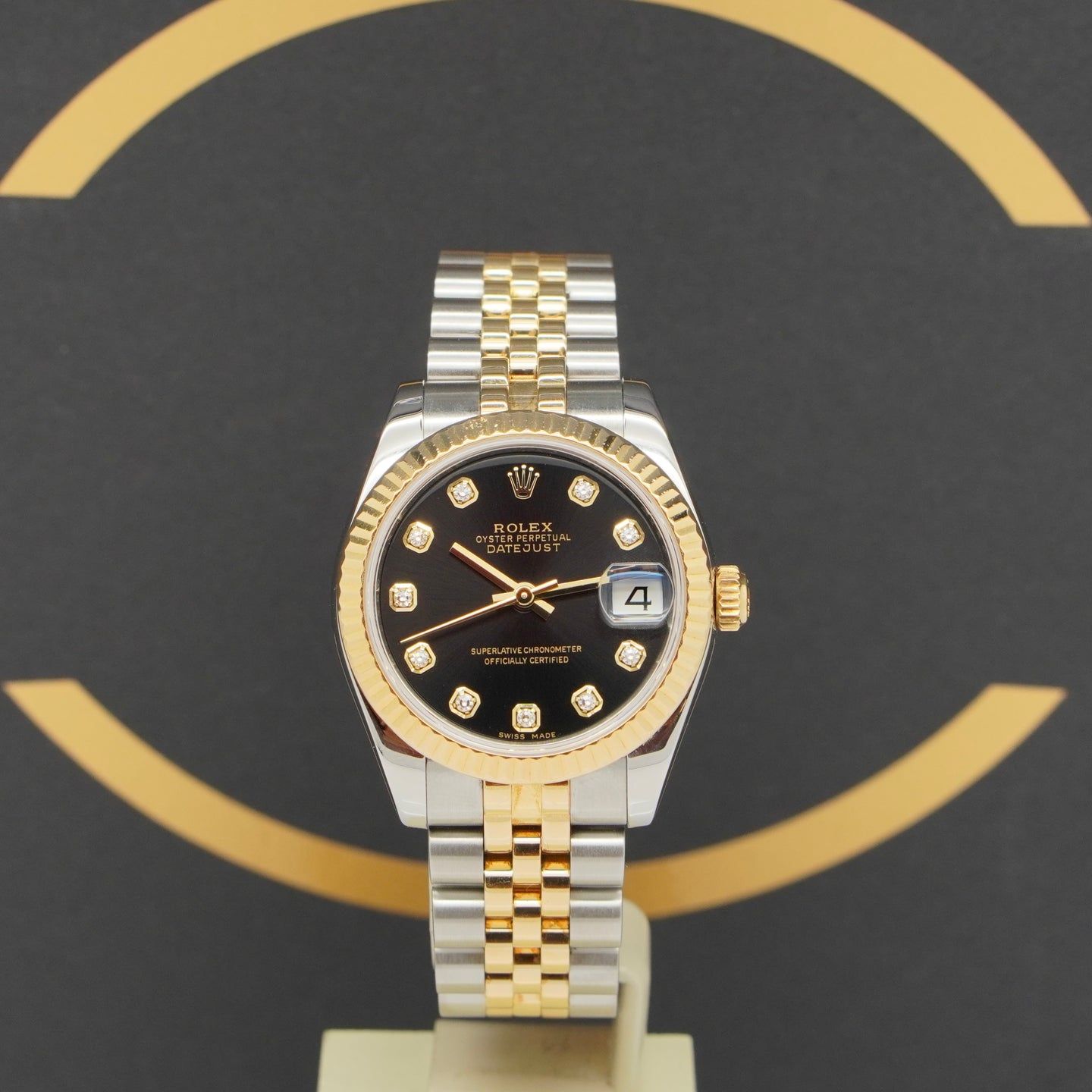 Rolex Lady-Datejust 178273 (2013) - Zwart wijzerplaat 31mm Goud/Staal (1/7)
