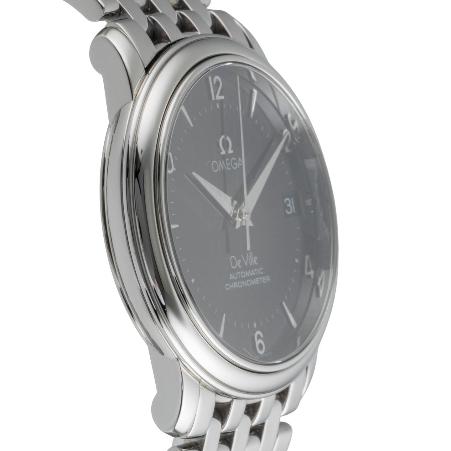 Omega De Ville Prestige 4500.50.00 (2006) - Zwart wijzerplaat 35mm Staal (7/8)