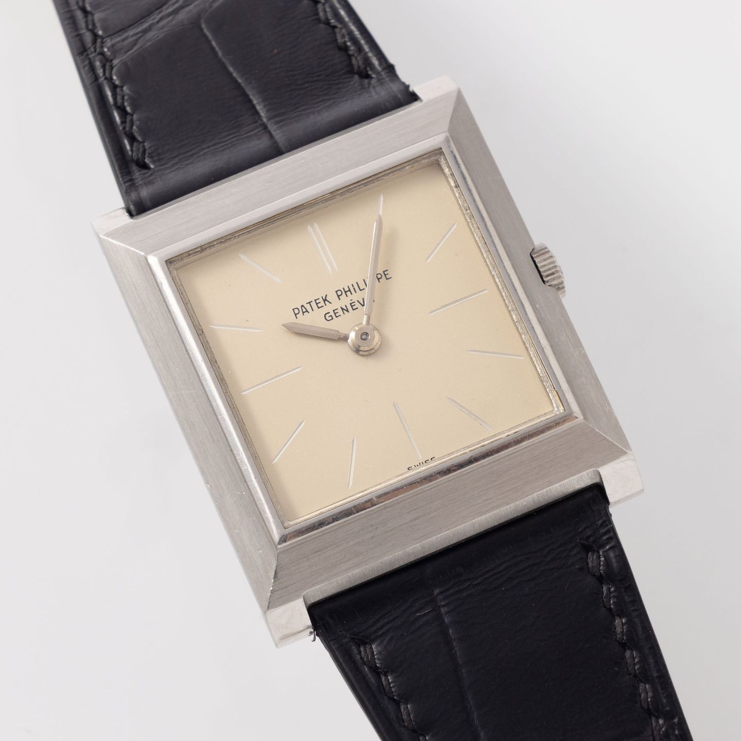 Patek Philippe Golden Ellipse 5738/1R-001 (1965) - Zwart wijzerplaat 35mm Roségoud (6/8)