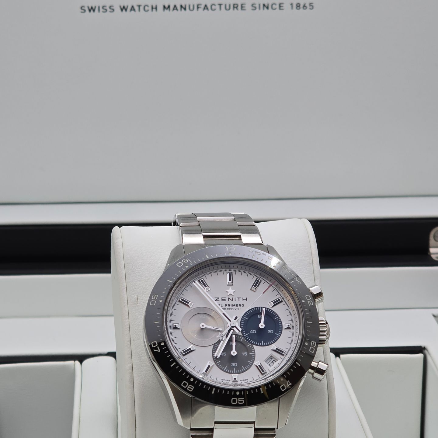 Zenith Chronomaster Sport 03.3100.3600/69.M3100 (Unknown (random serial)) - White dial 41 mm Steel case (1/7)
