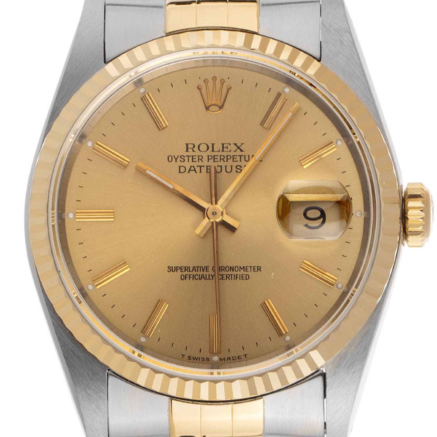 Rolex Datejust 36 16233 (1991) - 36mm Goud/Staal (1/6)