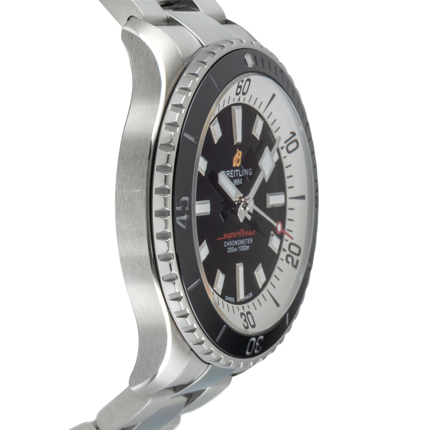 Breitling Superocean 42 A17375211B1A1 (Unknown (random serial)) - Black dial 42 mm Steel case (7/8)